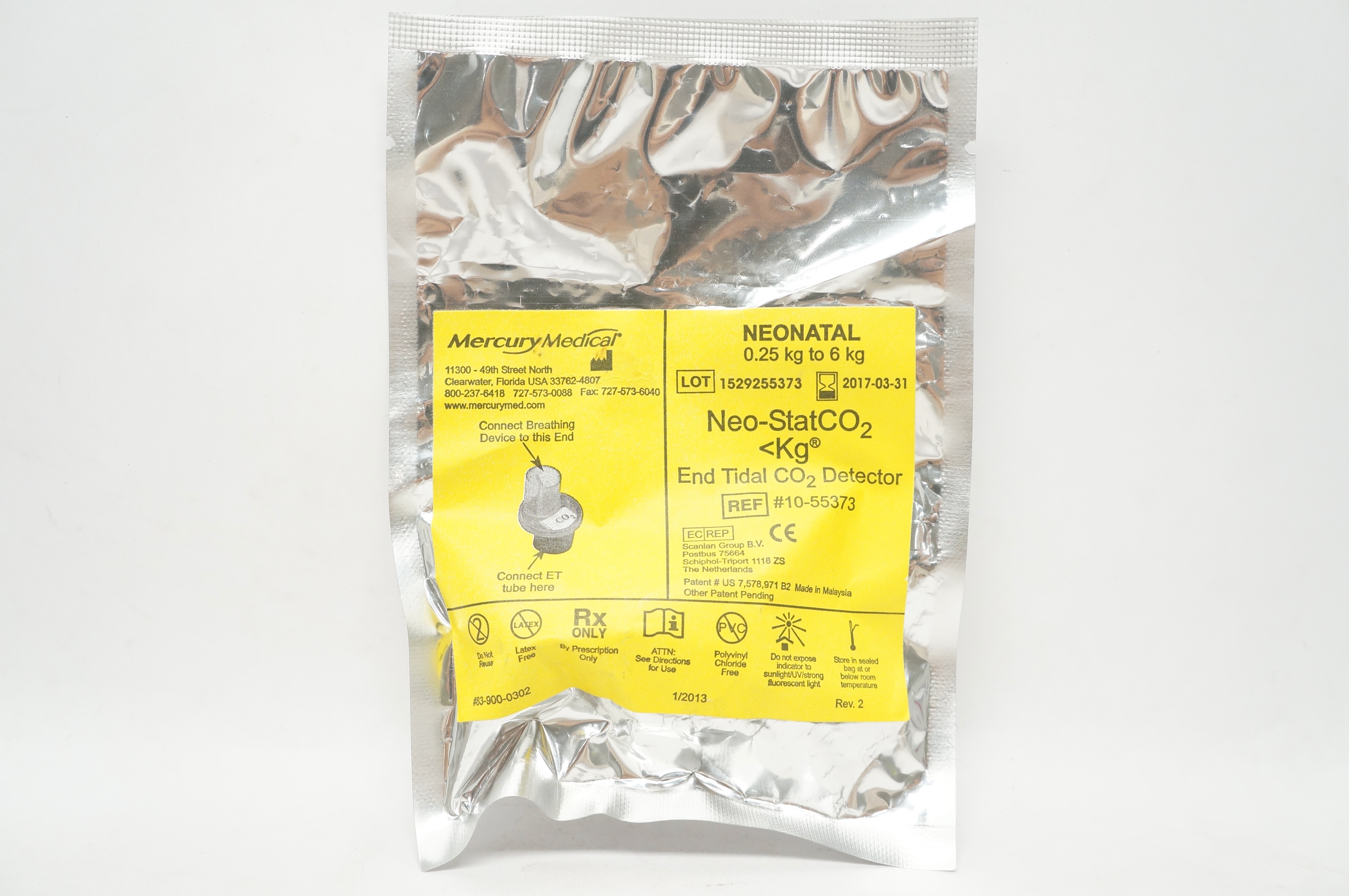 Mercury Medical 1055373 NEONATAL NeoStatCO2