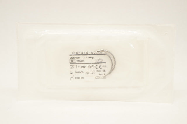 Richard-Allan 216405 Ndle, 1/2 Circle Reverse Cutting (x)- Pack of 2