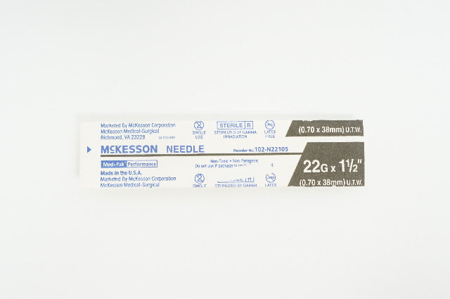 McKesson 102-N22105 Ndle 22G x 1-1/2inch