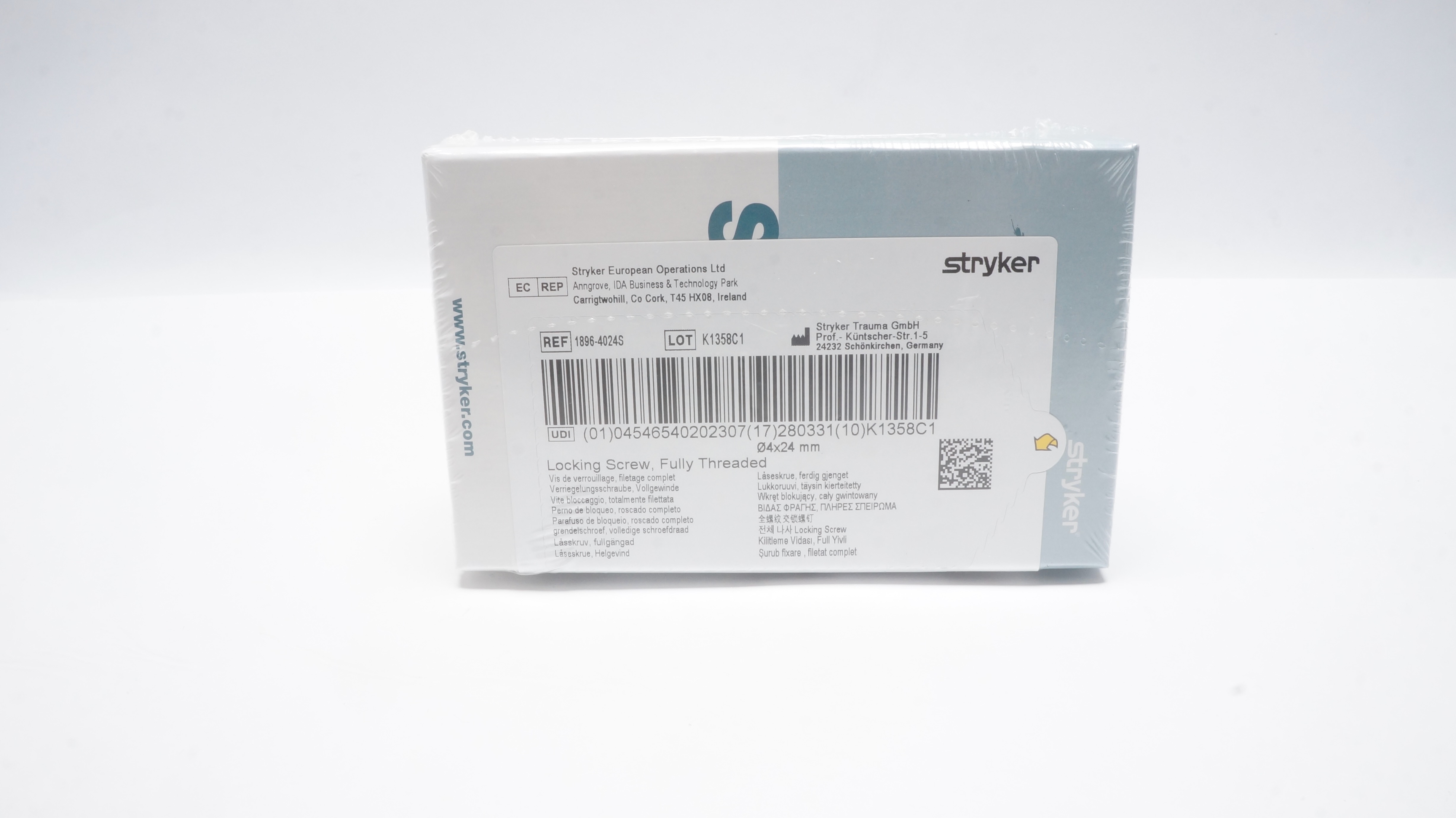 Stryker 1896-4024S T2 Fully Threaded Screw 4 x 24mm
