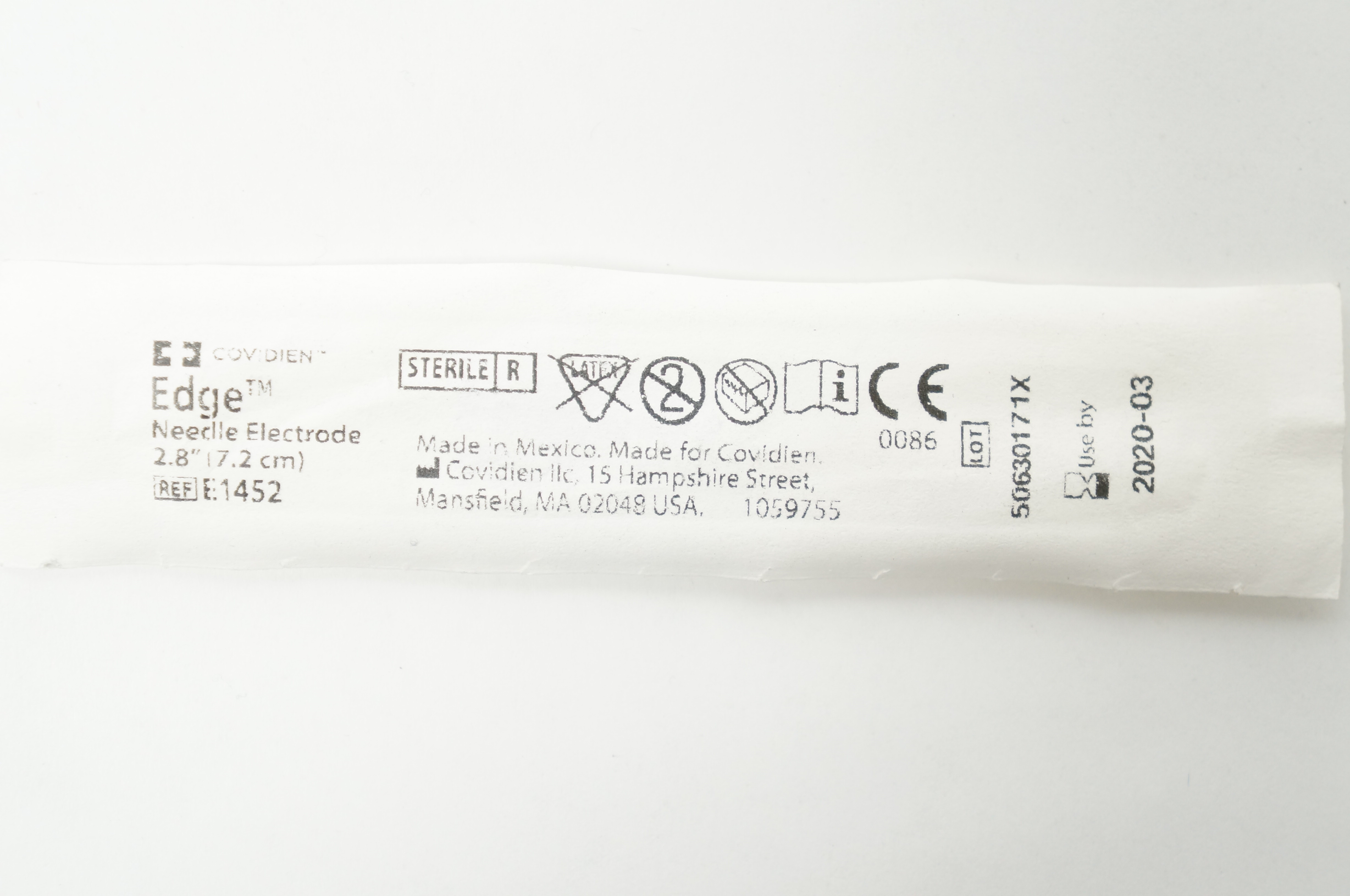 Covidien E1452 Edge Ndle Electrode 2.8inch (x)