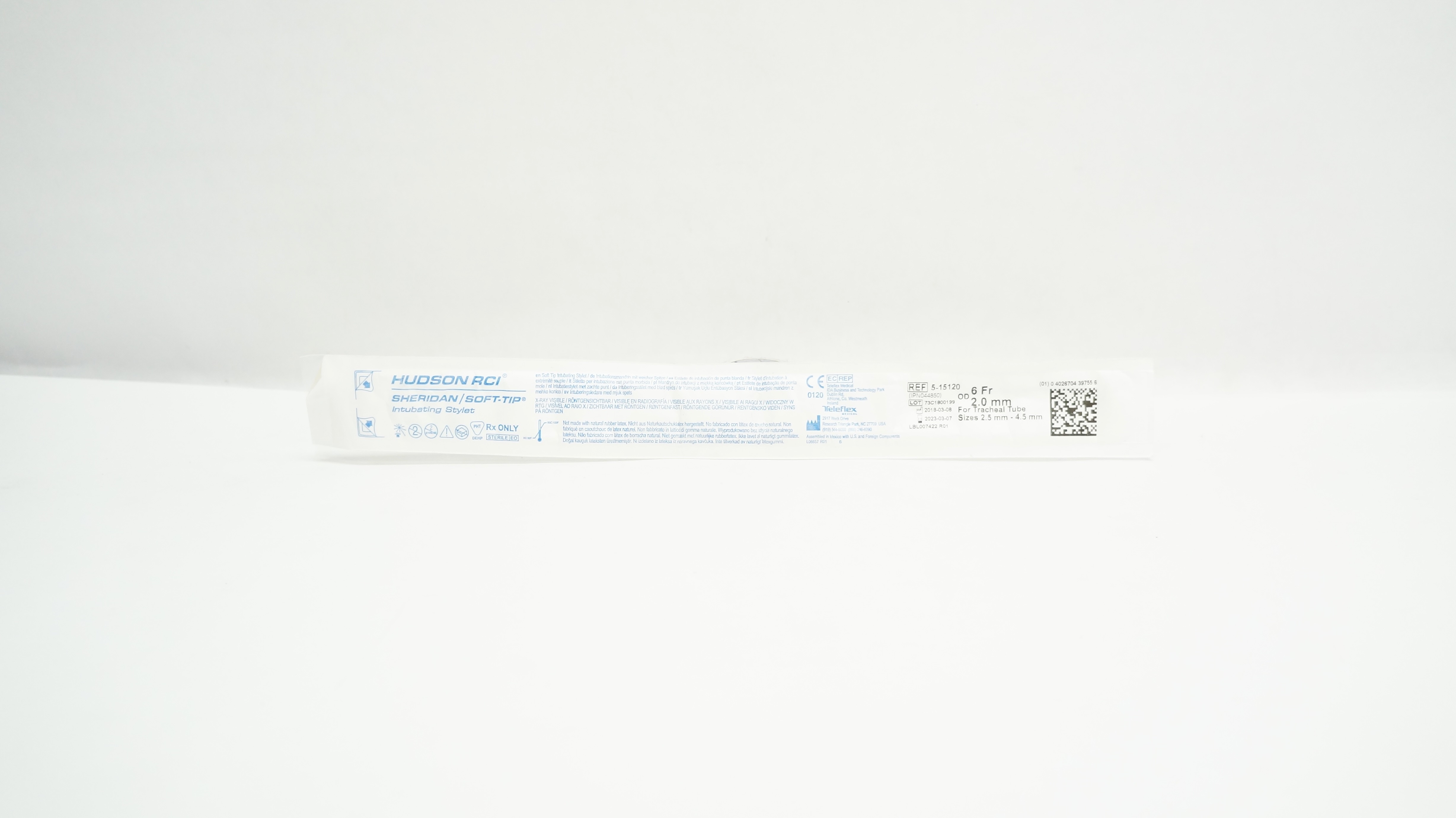 Teleflex 5-15120 Hudson RCI Sheridan Soft-Tip Intubating Stylet 6F (x)