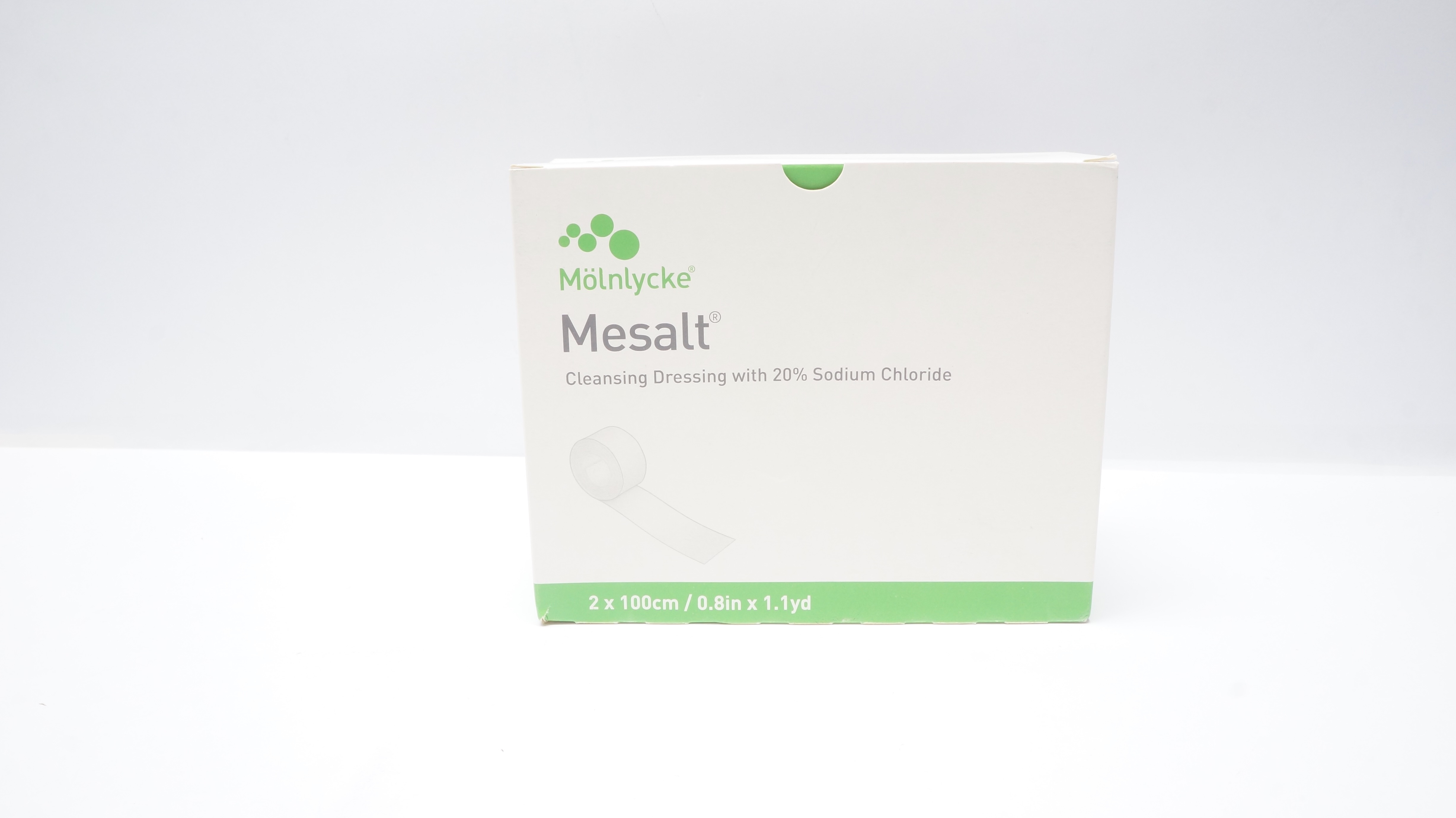 Mölnlycke 285280 Mesalt Impregnated Dressing 0.8inch x 1.1yd (x) - Box of 10