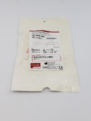 Cook Medical OTD-100 Olcott Torque Device Accepts .014in. - .045in. Diam. (x)