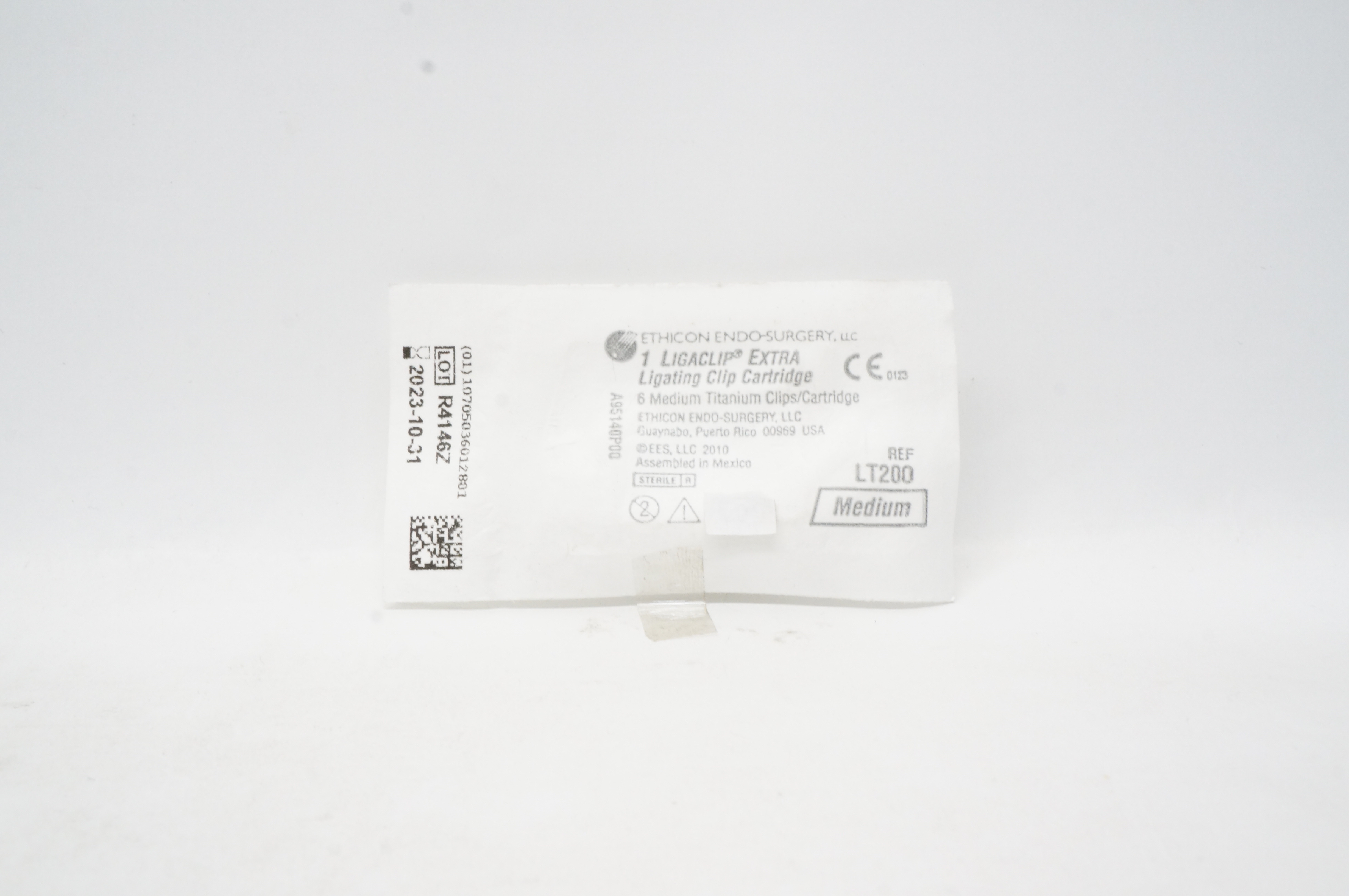 Ethicon LT200 Extra Ligating Clip Cartridge 6 Medium Titanium Clips