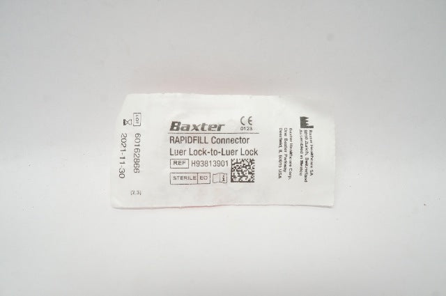 Baxter H93813901 Rapidfill Connector Luer Lock-to-Luer Lock