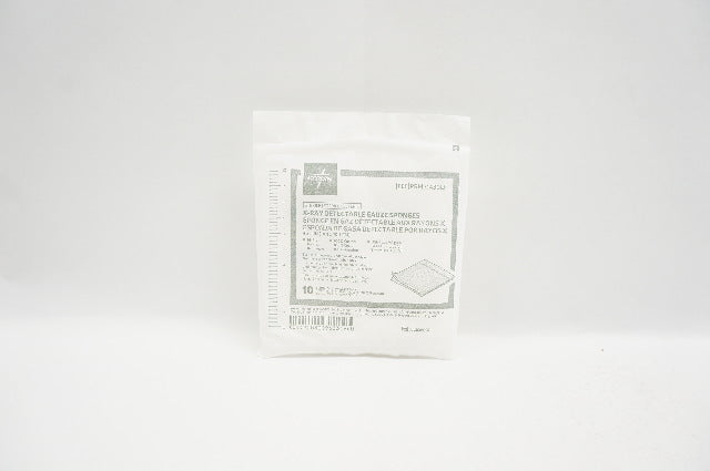 Medline PRM21430LF X-Ray Detectable Gauze Sponge 4 x 4 inch 16-Ply - Pack of 10
