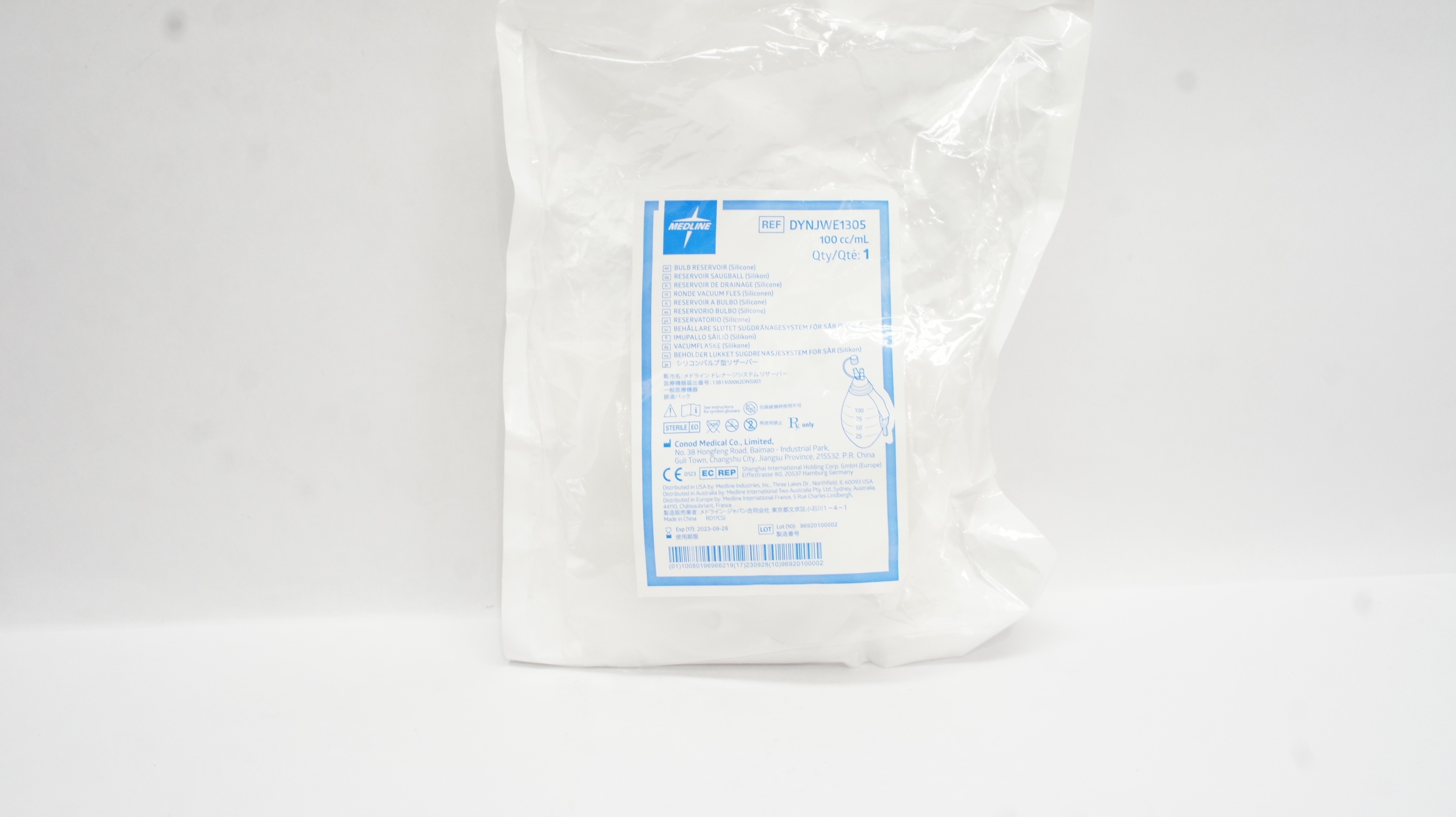 Medline DYNJWE1305 100 cc/ml Bulb Reservoir Silicone (x)