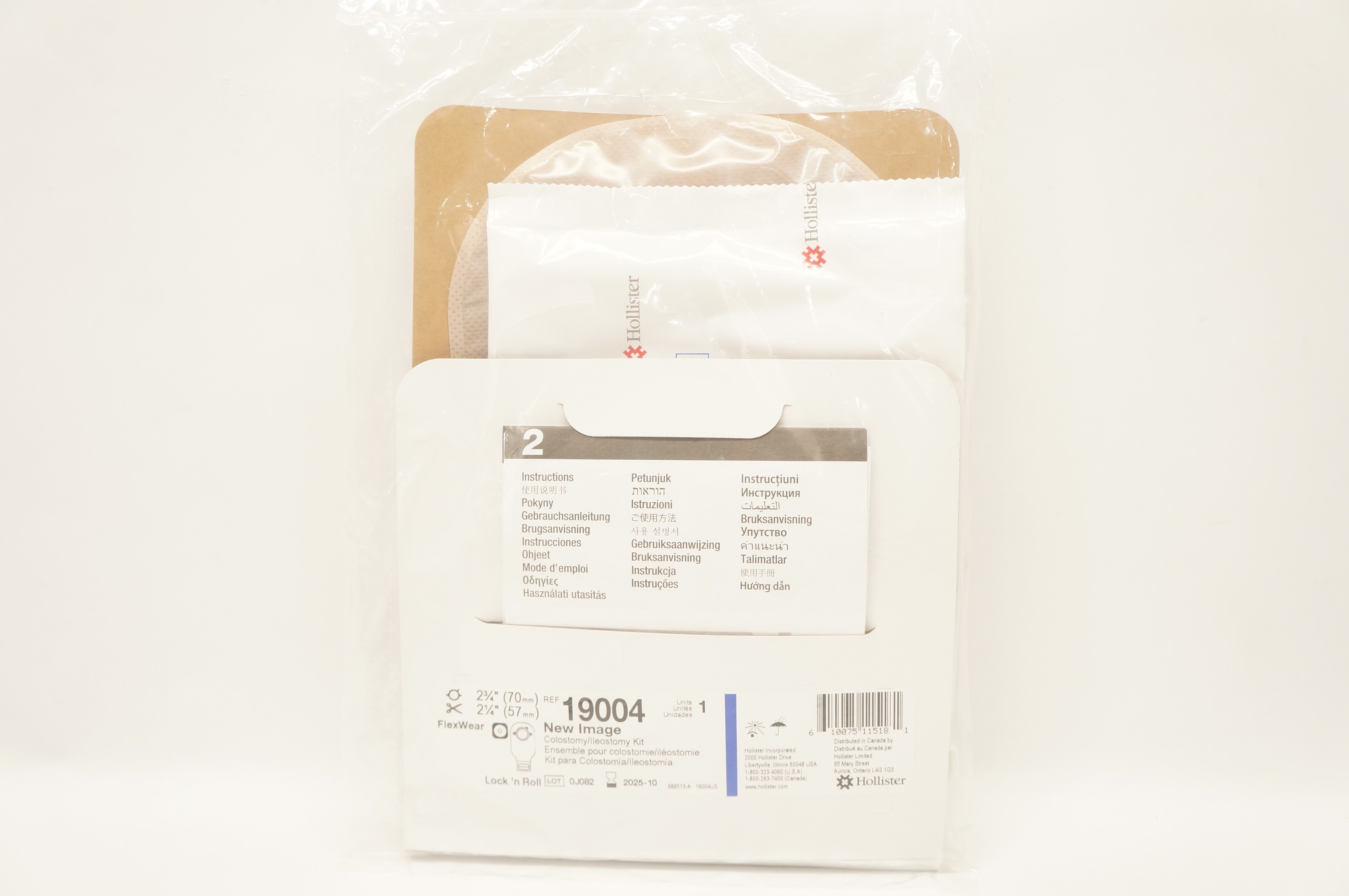 Hollister 19004 Colostomy/Ileostomy Kit 2 3/4 inch x 2 1/4 inch