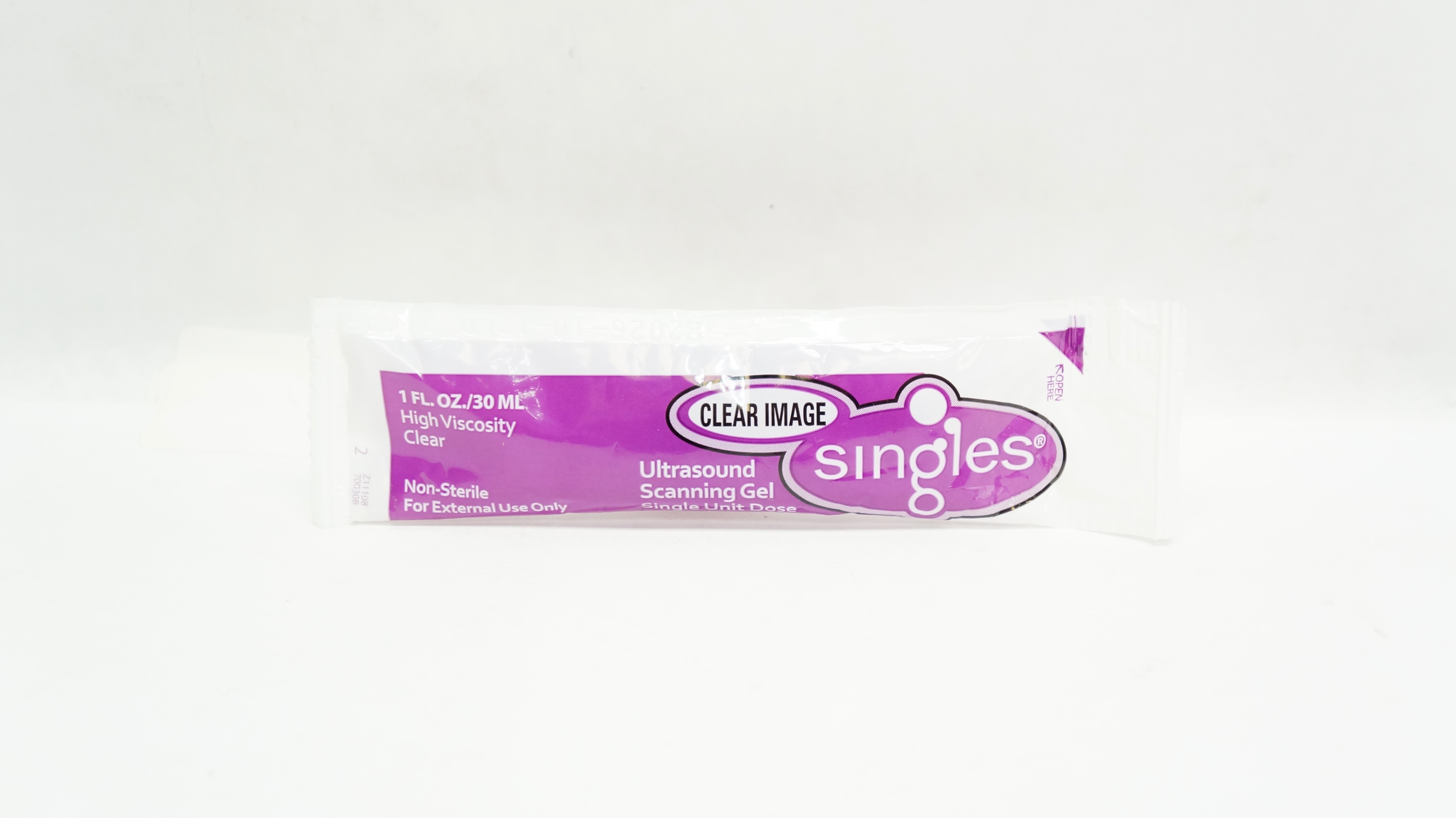 Clear Image Sngles Ultrasound Scanning Gel High Viscosity Clear 1fl.oz.
