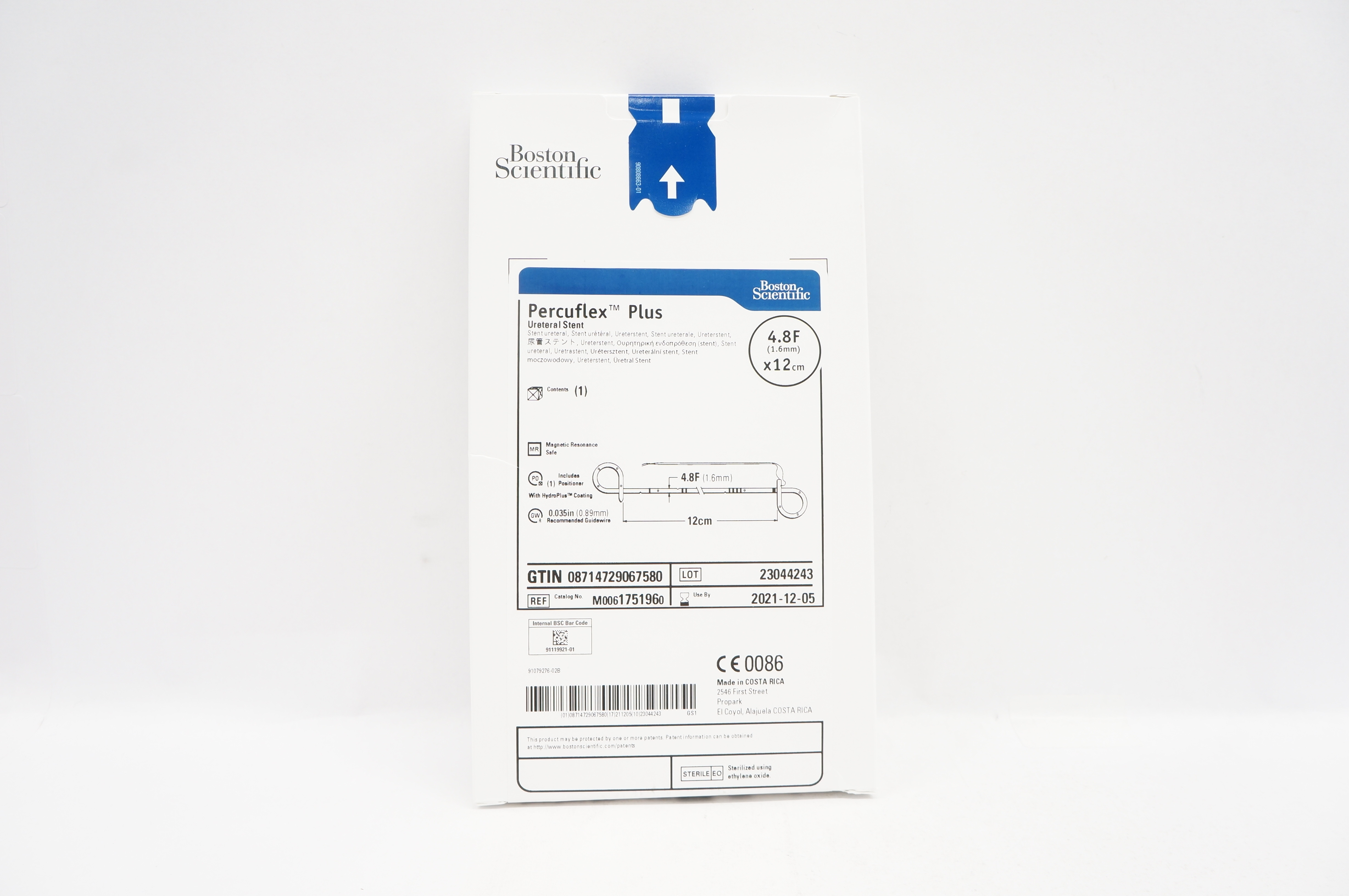 Boston Scientific 175196 Percuflex Plus Ureteral Stnt. 4.8F x 12cm (x)