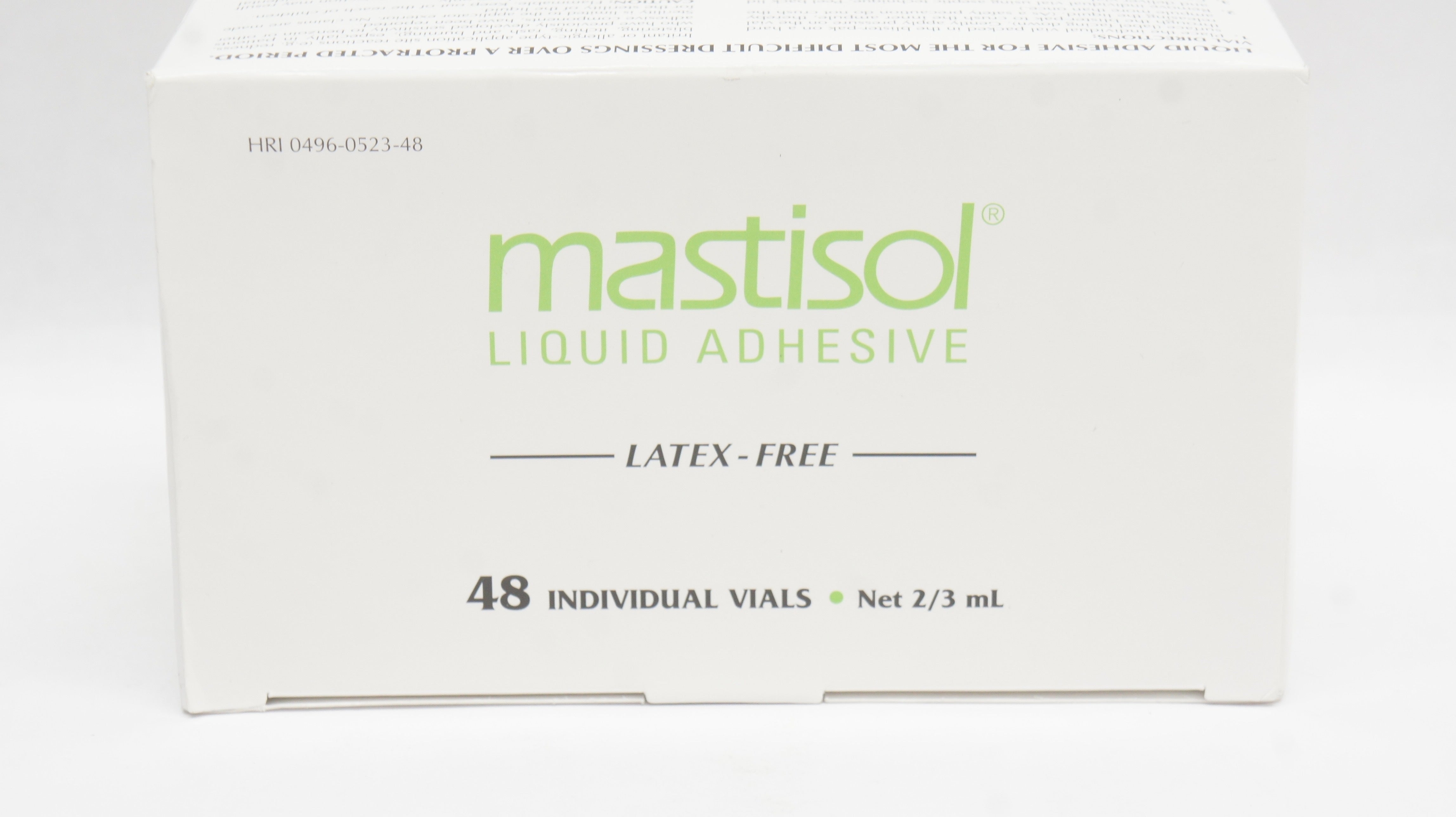 Mastisol HRI 0496-0523-48 Individual Vials Net 2/3ml - Box of 48