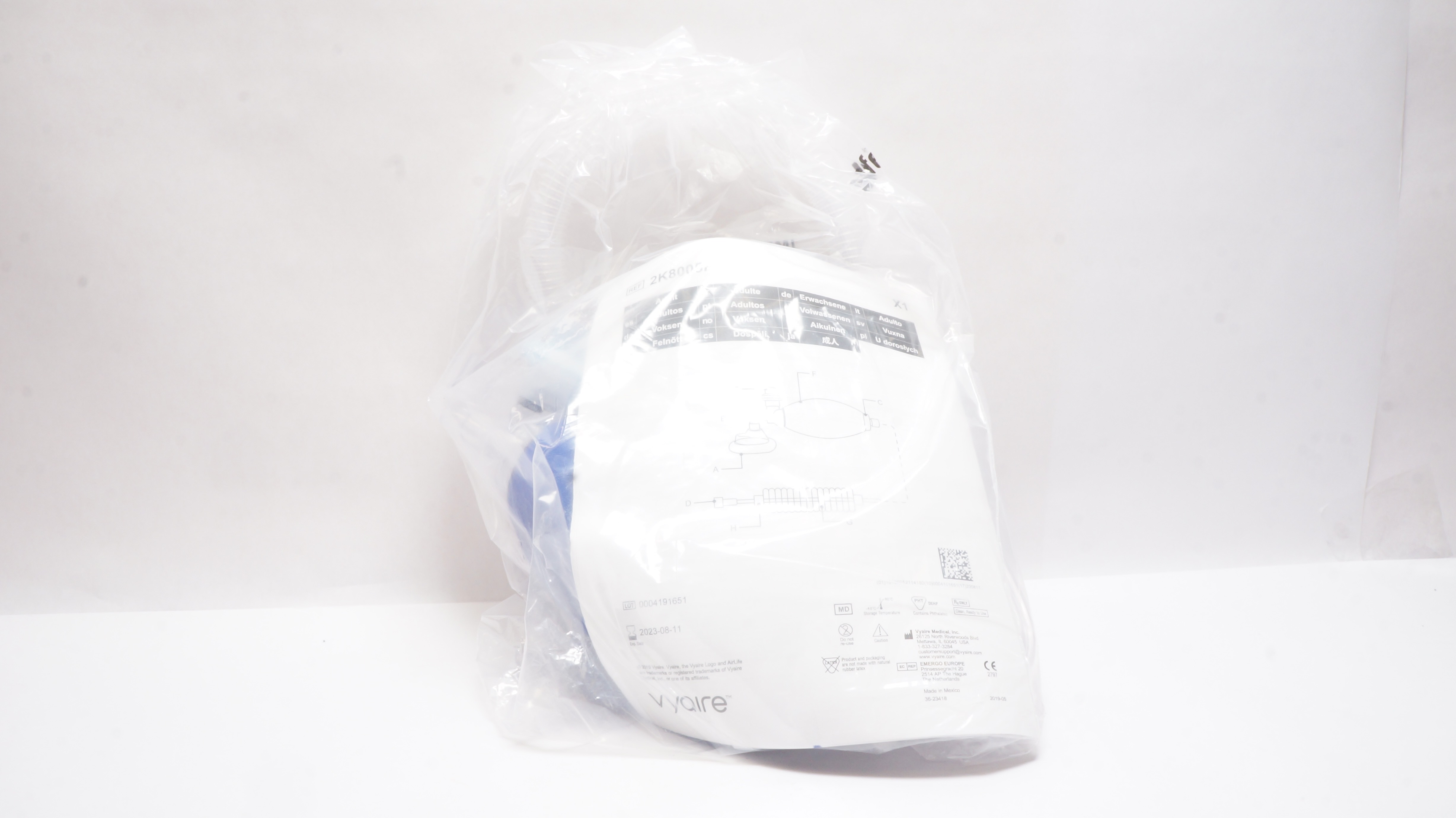 Vyaire 2K8005F Adult Manual Resuscitator (x)