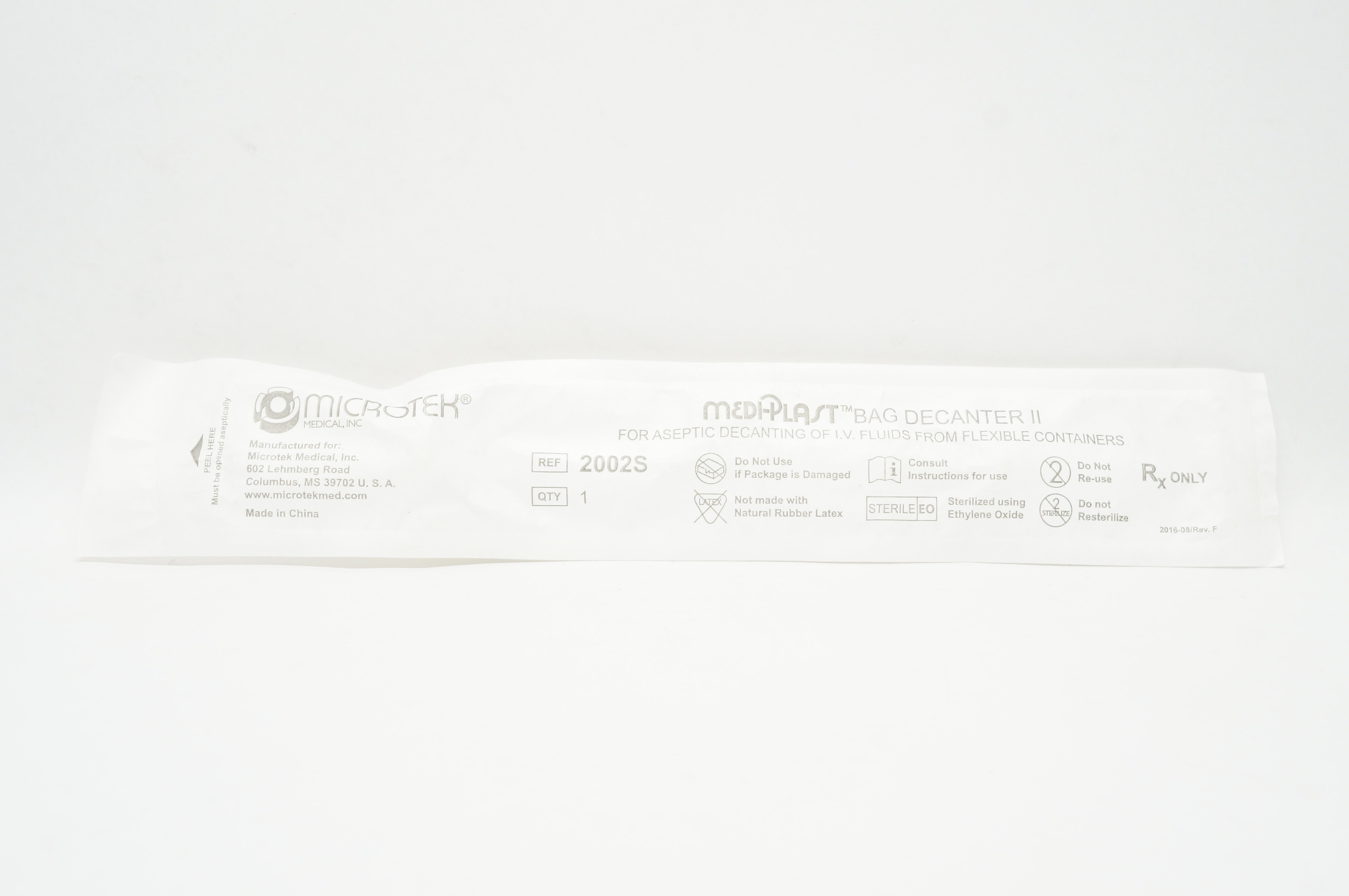 Microtek Medical 2002S MediPalst Bag Decanter II