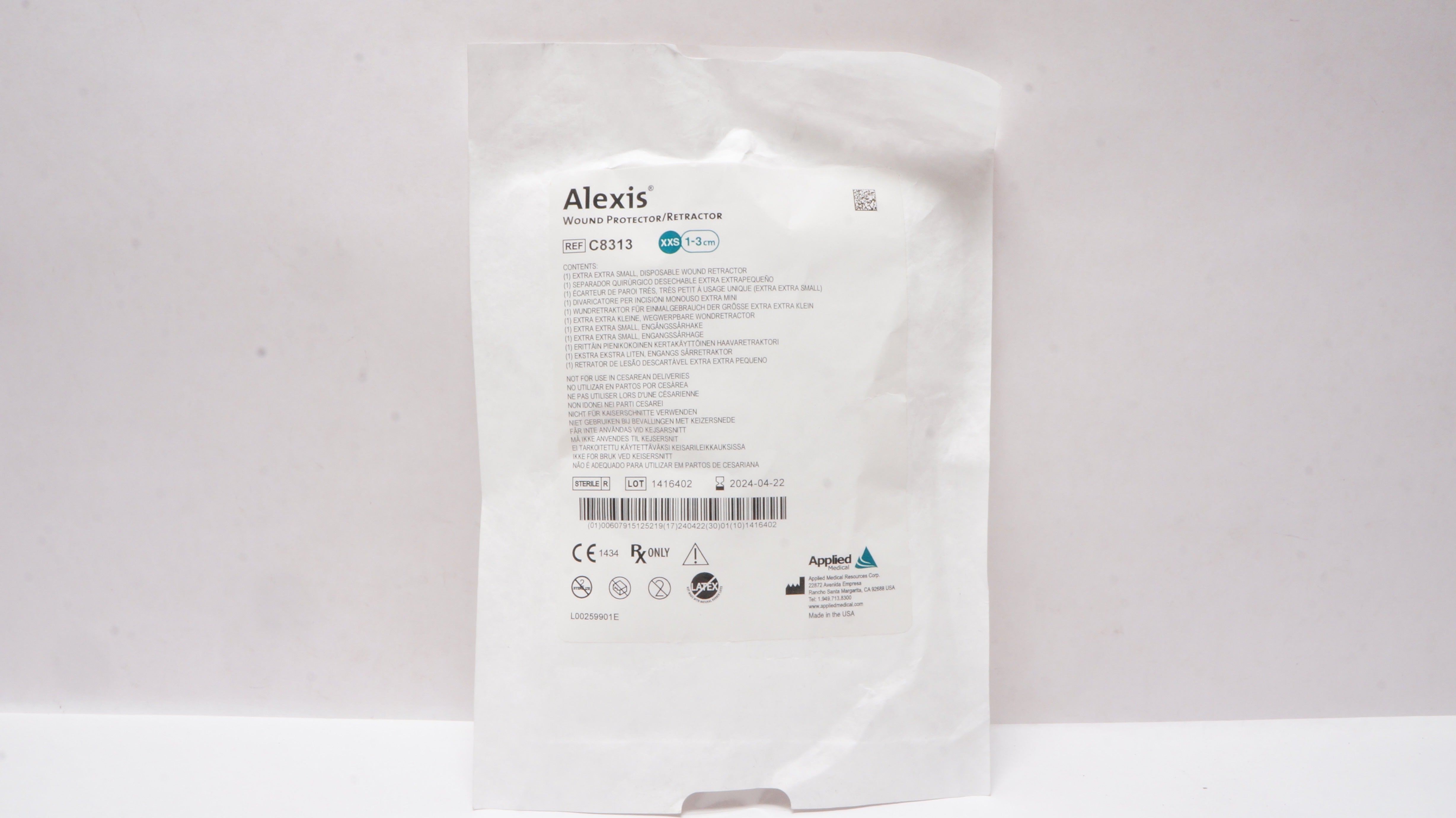 Applied Medical C8313 Alexis Wound Protector/Retractor XXS, 1 - 3cm