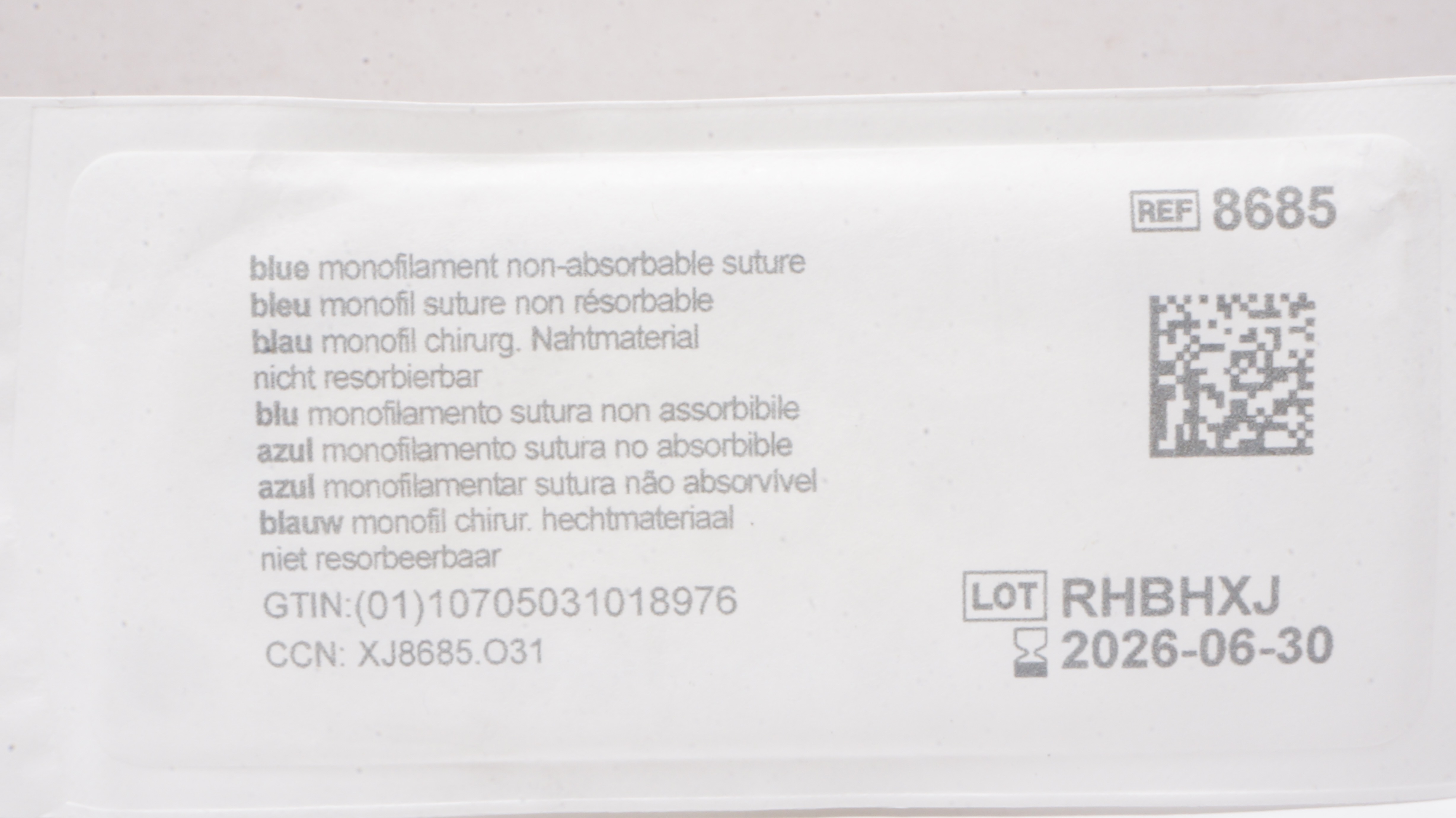 Ethicon 8685 2-0 Prolene Polypropylene Stre FS 26mm 3/8c