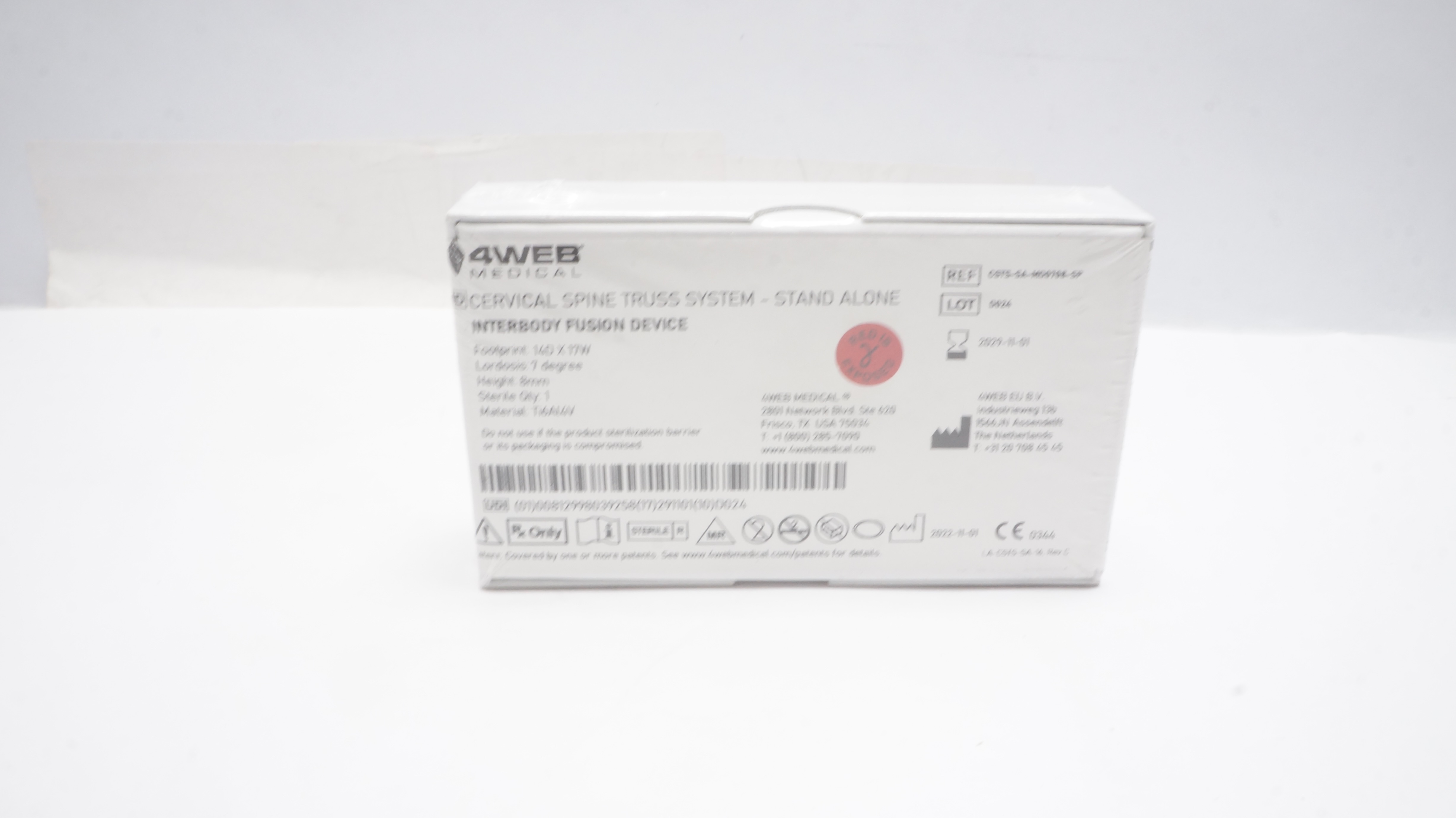 4WEB Medical CSTS-SA-MD0708-SP Interbody Fusion Device M, 14D x 17W