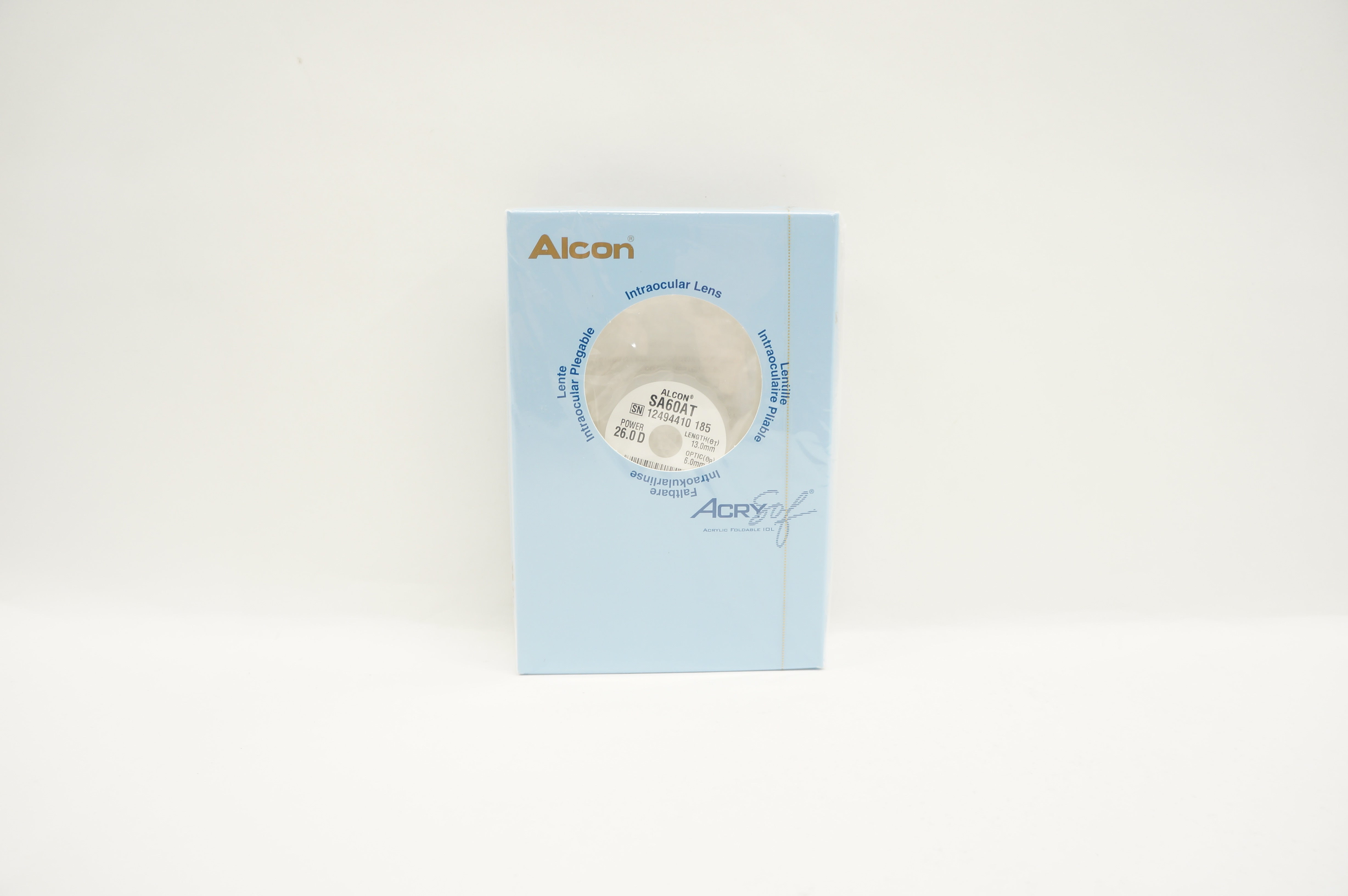 Alcon SA60AT AcrySof Acrylic Foldable IOL 26.0D Length 13.0mm Optic 6.0mm (x)