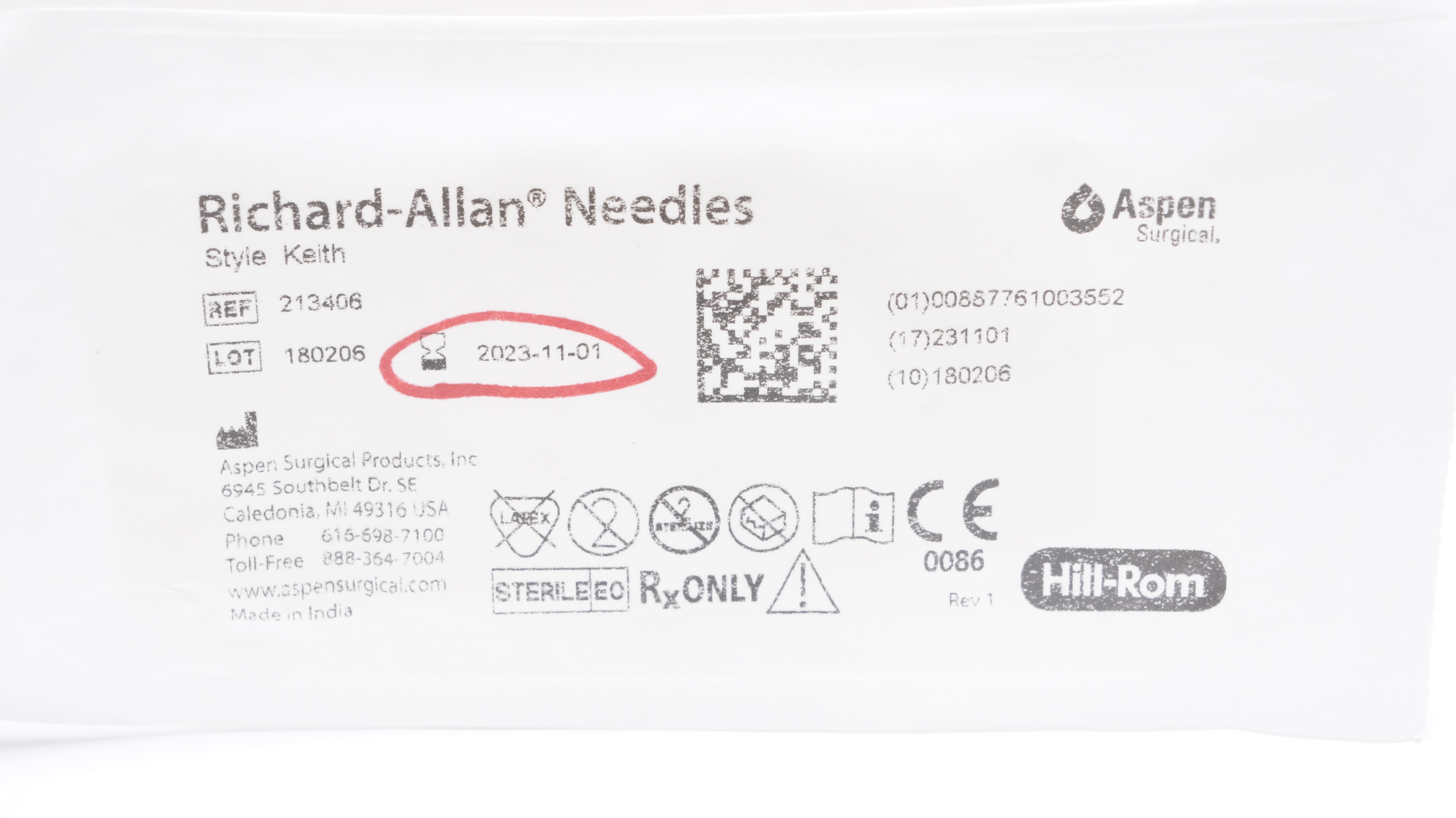 Aspen 213406 Richard-Allan Straight Cutting Keith's Abdominal Ndle