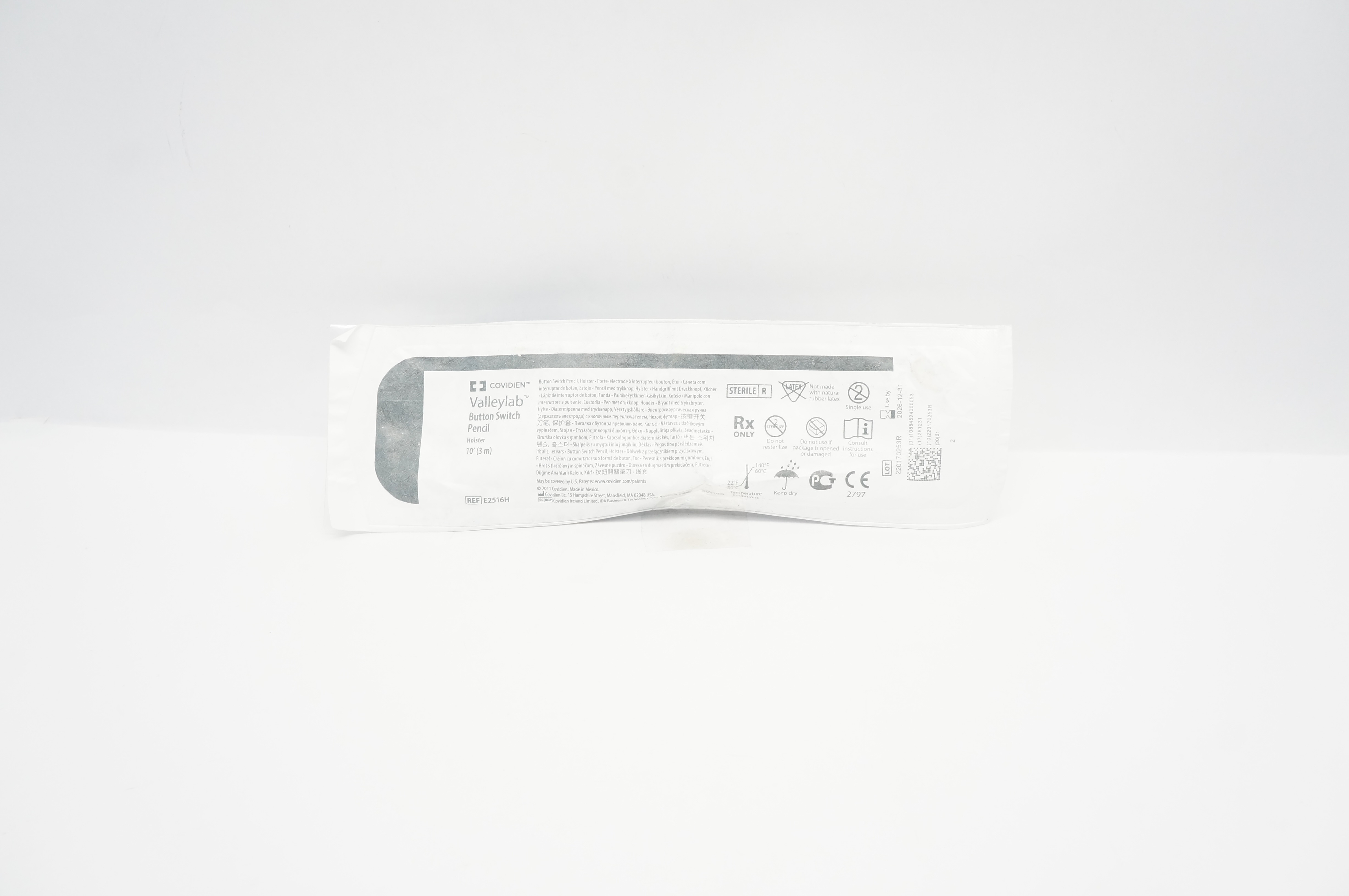 Covidien E2516H Valleylab Button Switch Pencil, Holster 10 ft.