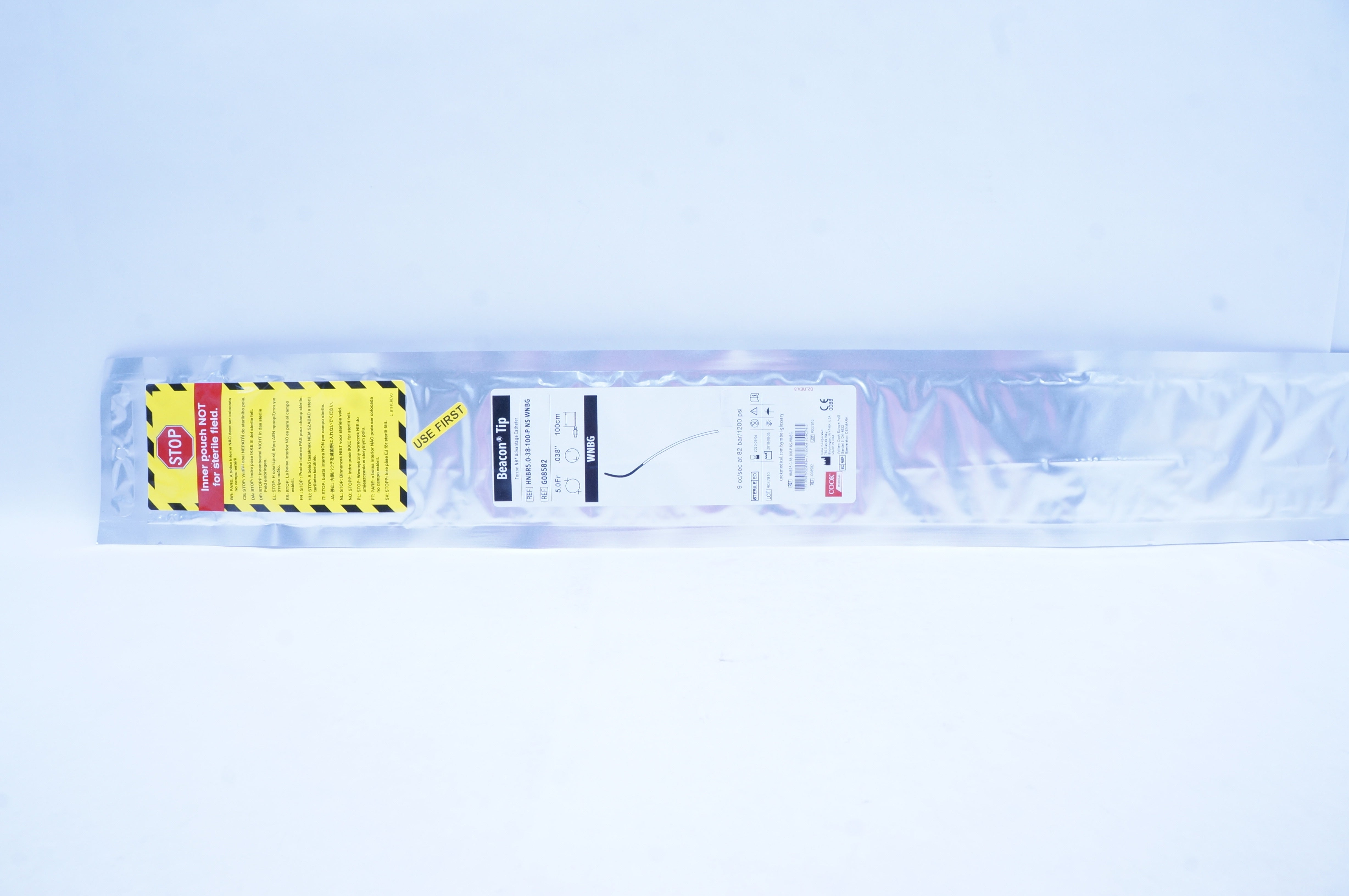 Cook G08582 Beacon Tip Torcon NB Advantage Cath. 5Fr x .038inch x 100cm WNBG (x)