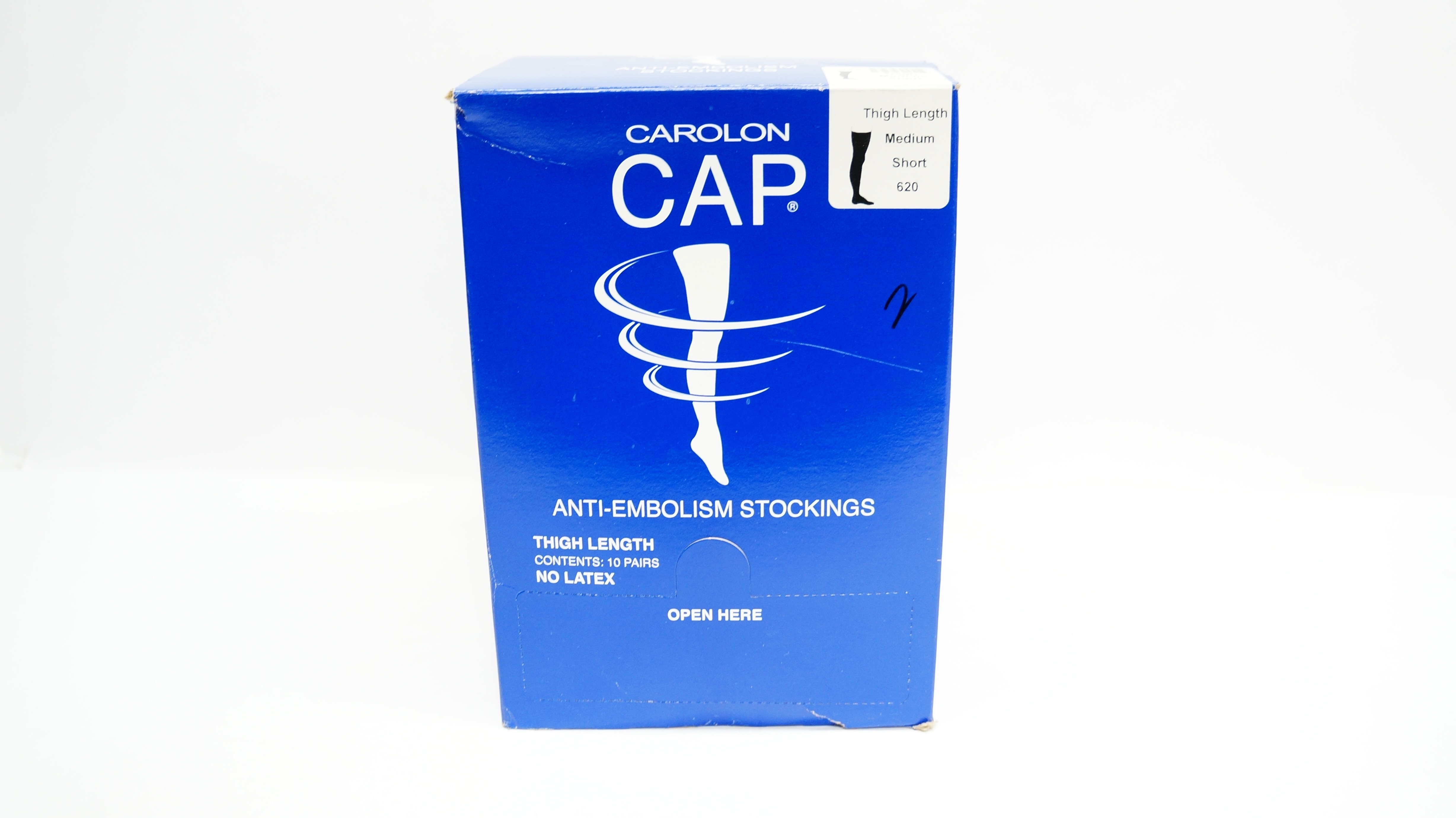 Carolon 620 CAP AntiEmbolism Stockings Thigh Med Short Reg Pack of 9