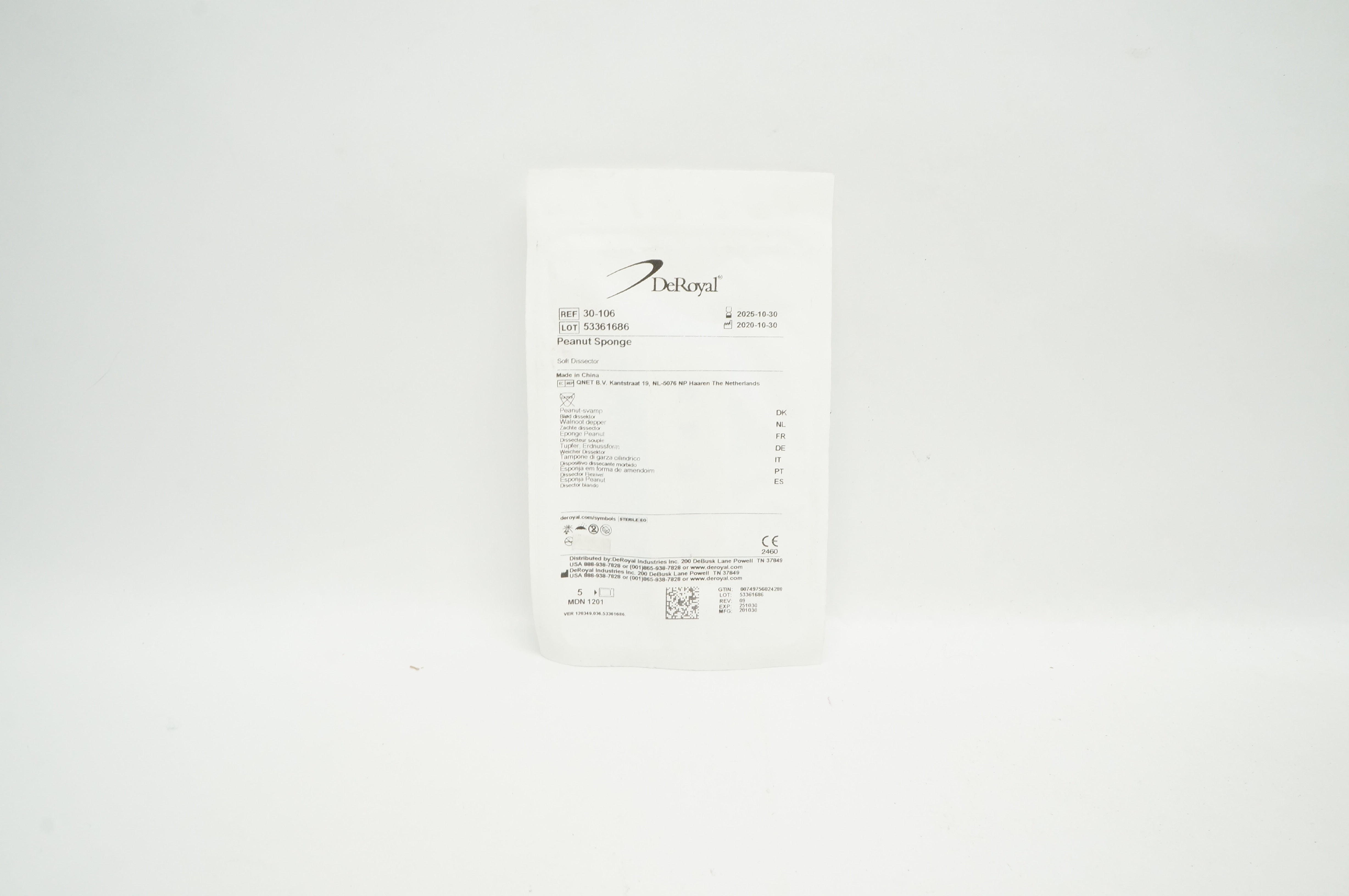 DeRoyal 30-106 Peanut Sponge - Pack of 5 (x)