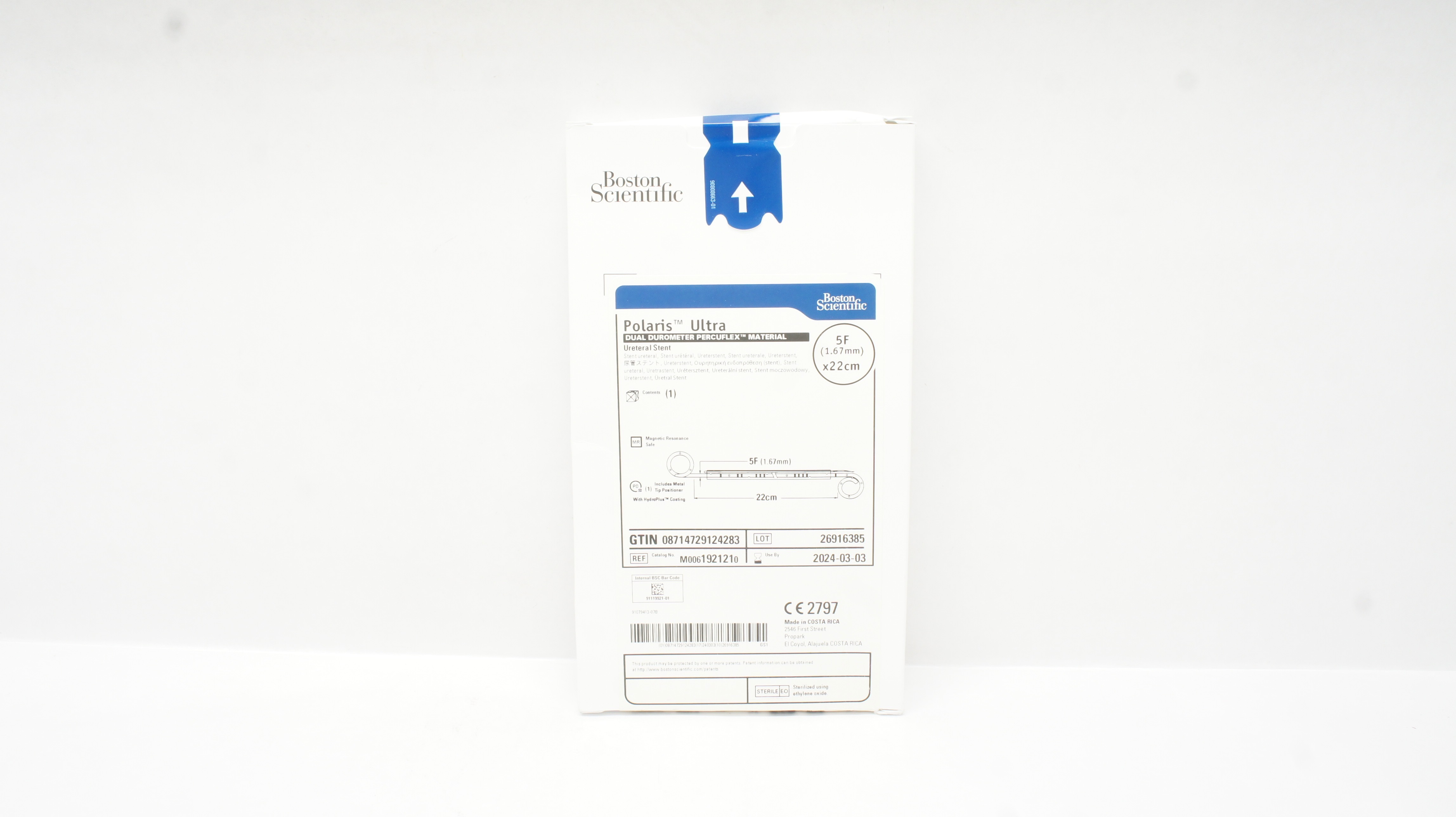 Boston Scientific 192121 Polaris Ultra Ureteral Stnt. 5F x 22cm (x)