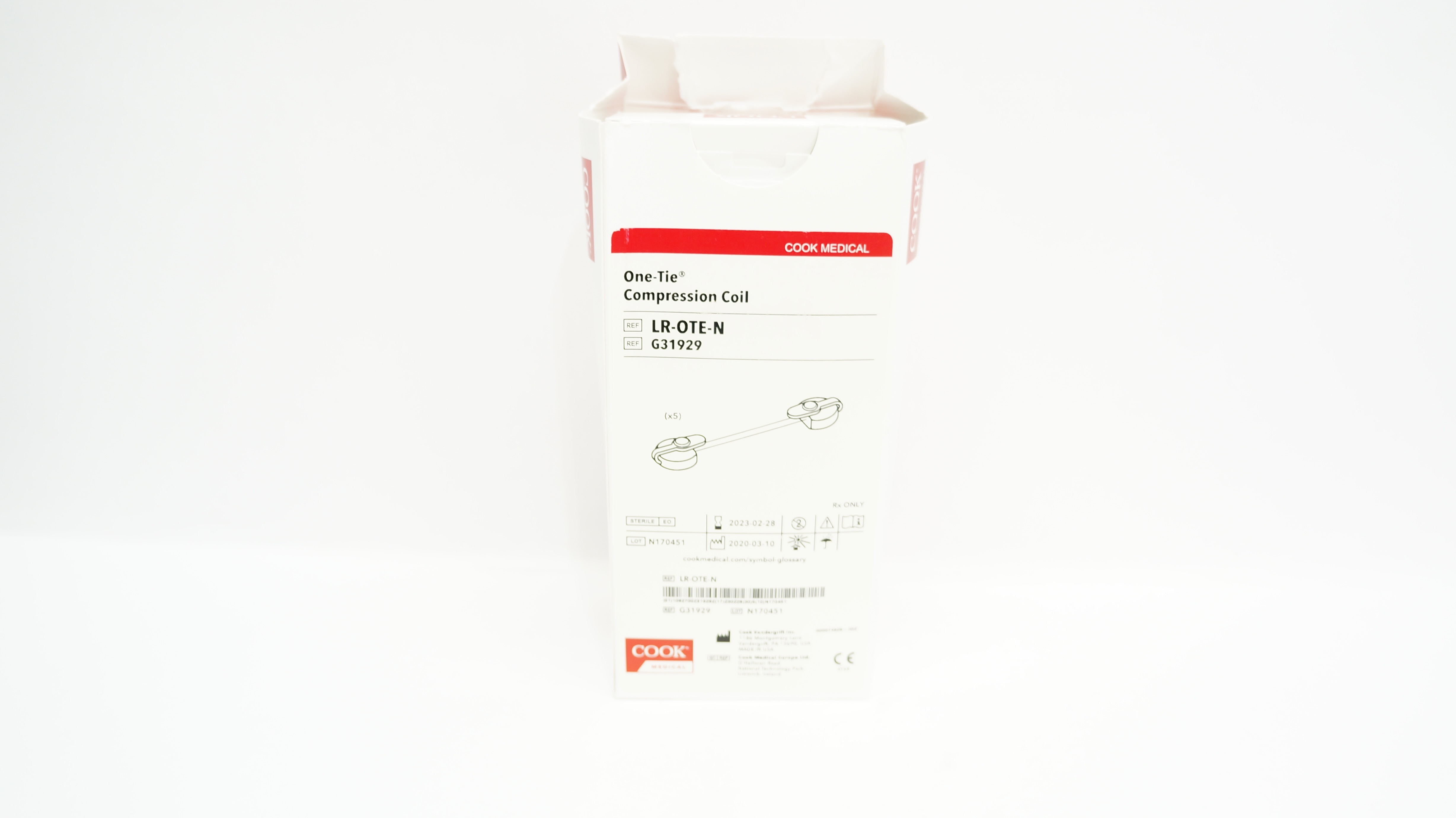 Cook Medical G31929 One-Tie Compression Coil - Box of 5 (x)