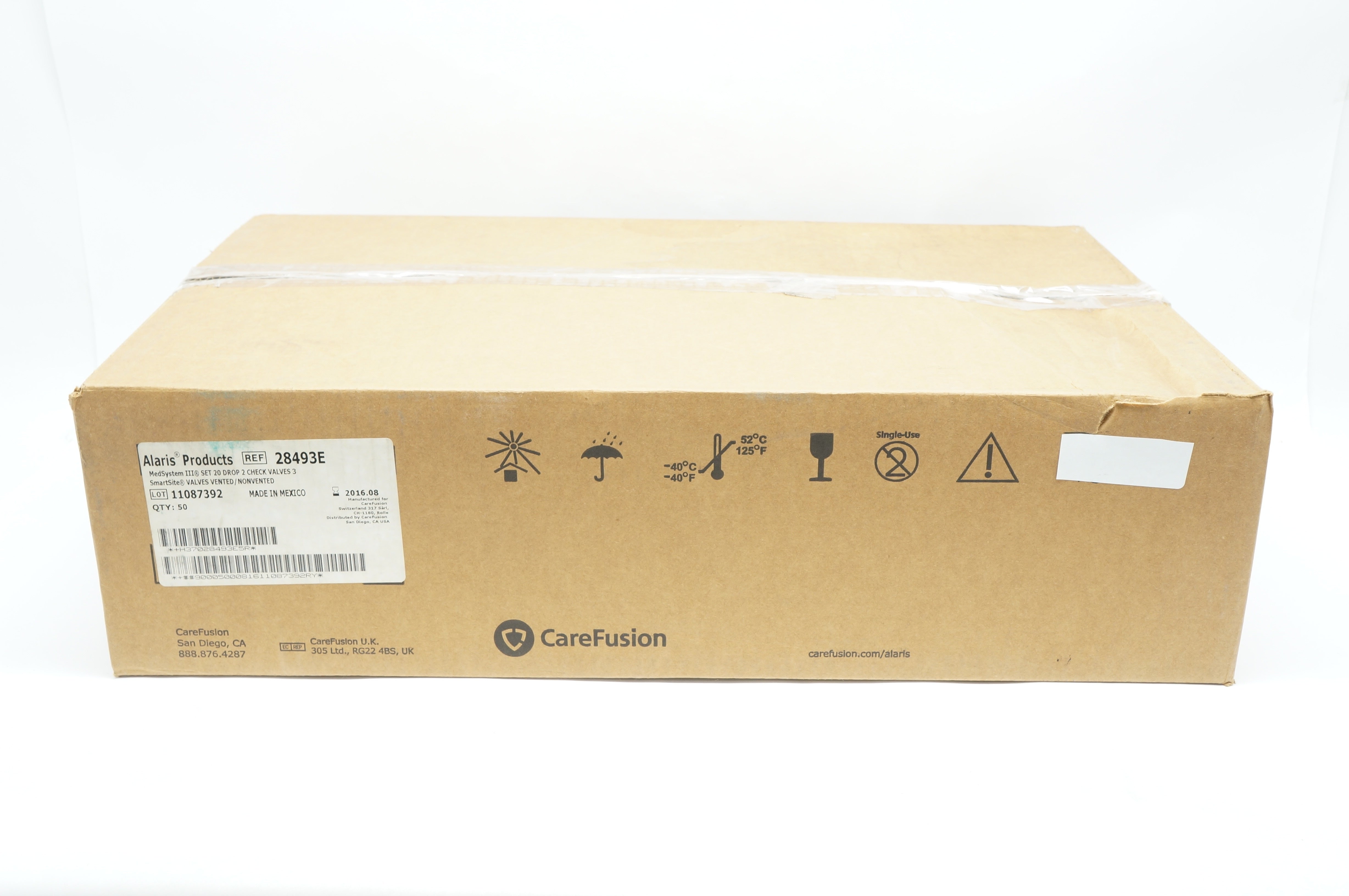 CareFusion 28493E Alaris Products MedSystem III Set (x) - Box of 50