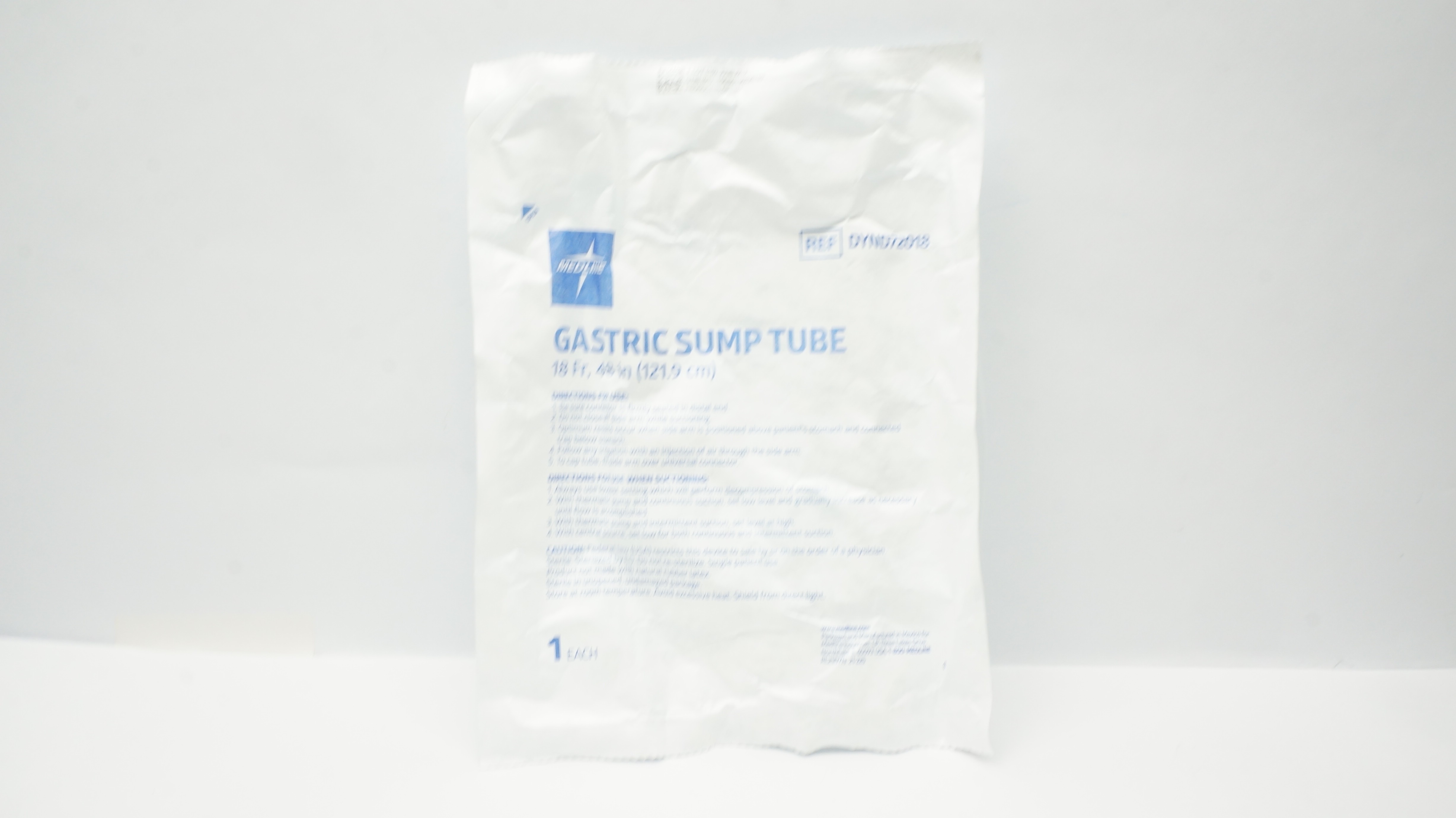 Medline DYND72018 Gastric Sump Tube 18Fr x 48 Inch