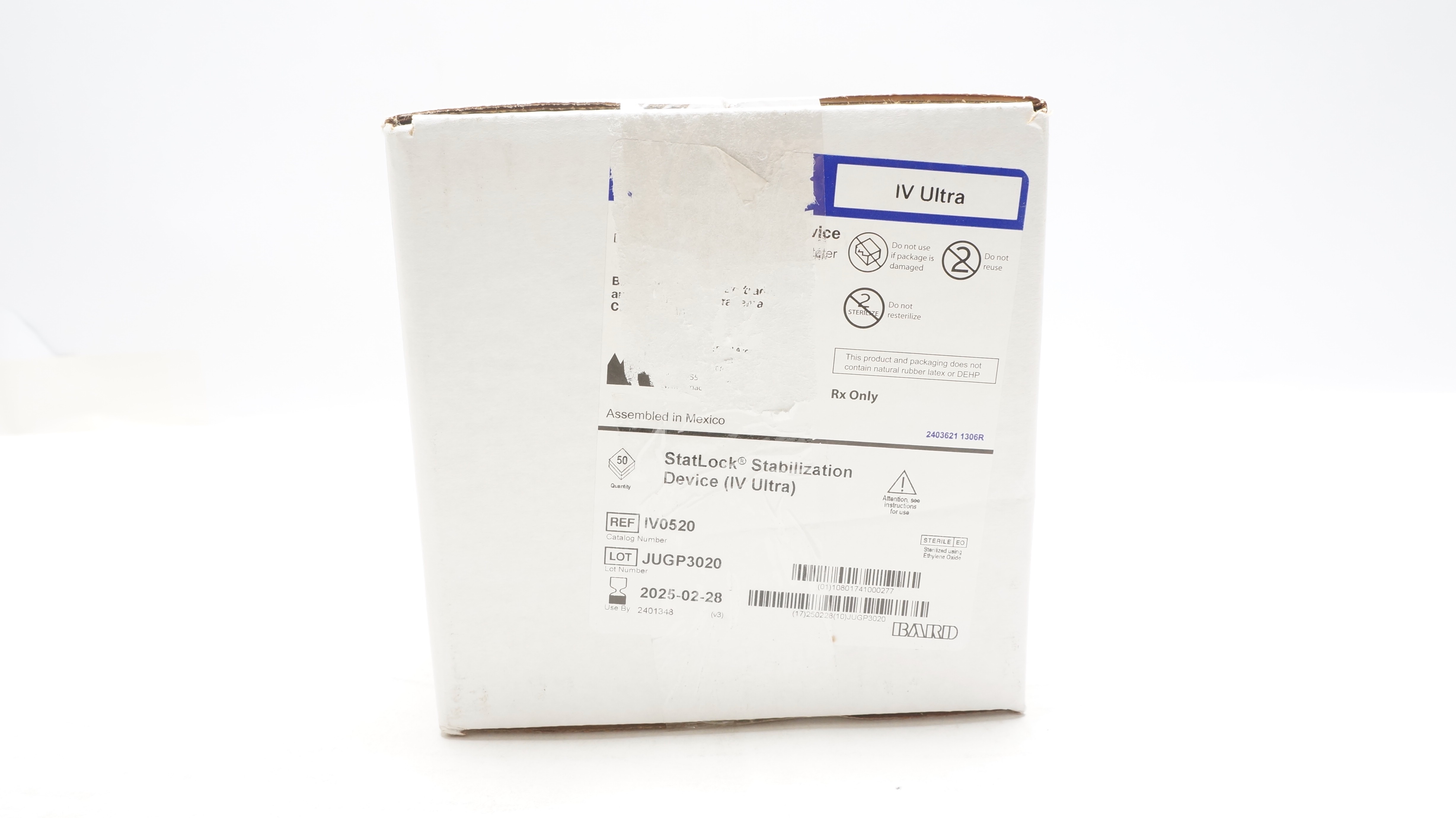 Bard IV0520 StatLock Cath. Stabilization Device IV Ultra - Box of 50