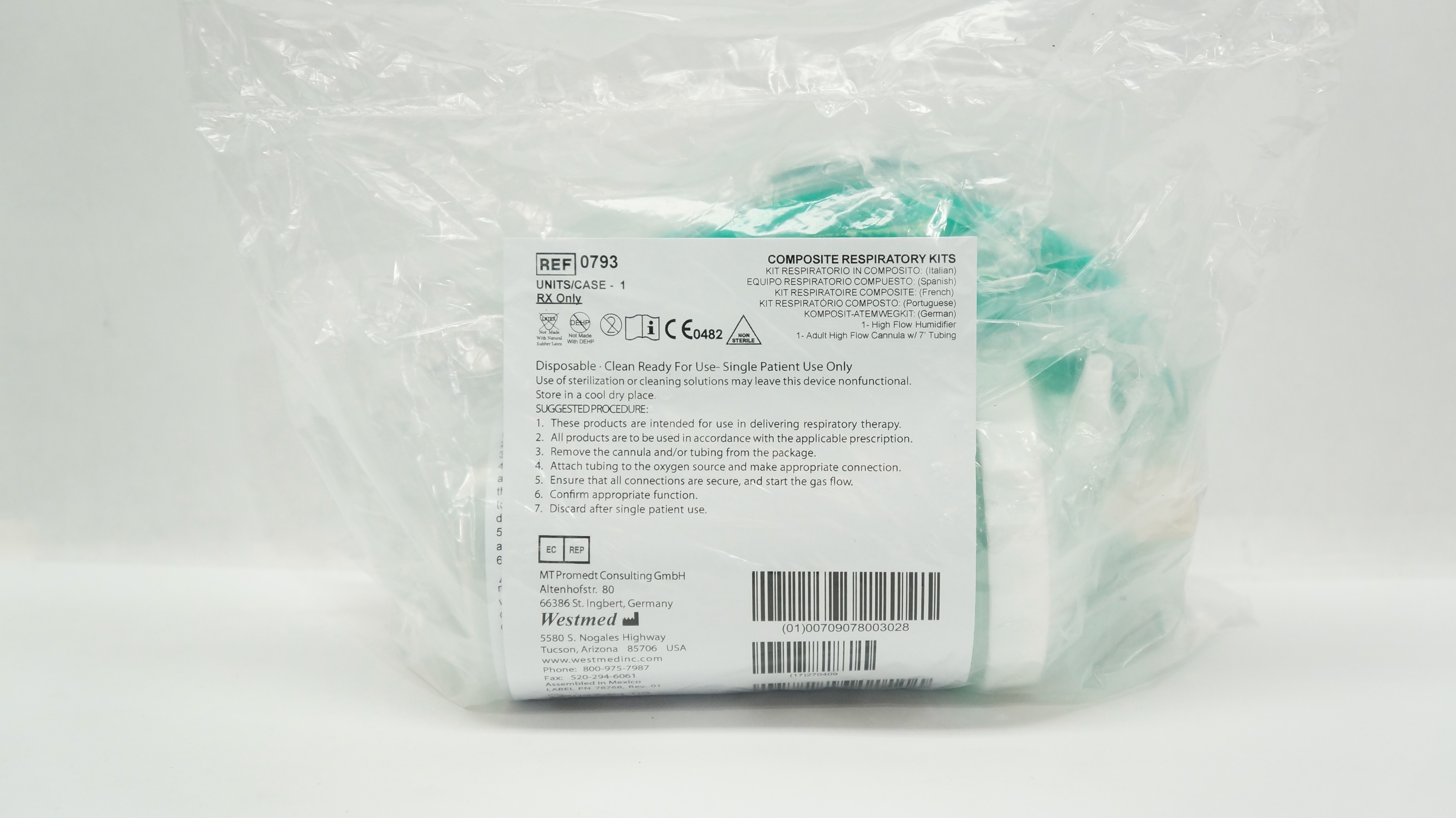 Westmed 0793 Disposable Composite Respiratory Kits
