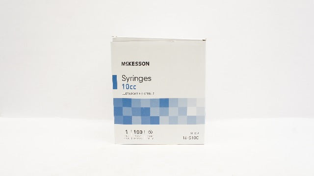 McKesson 16-S10C Syringe 10cc Luer Lock Tip - Box of 100