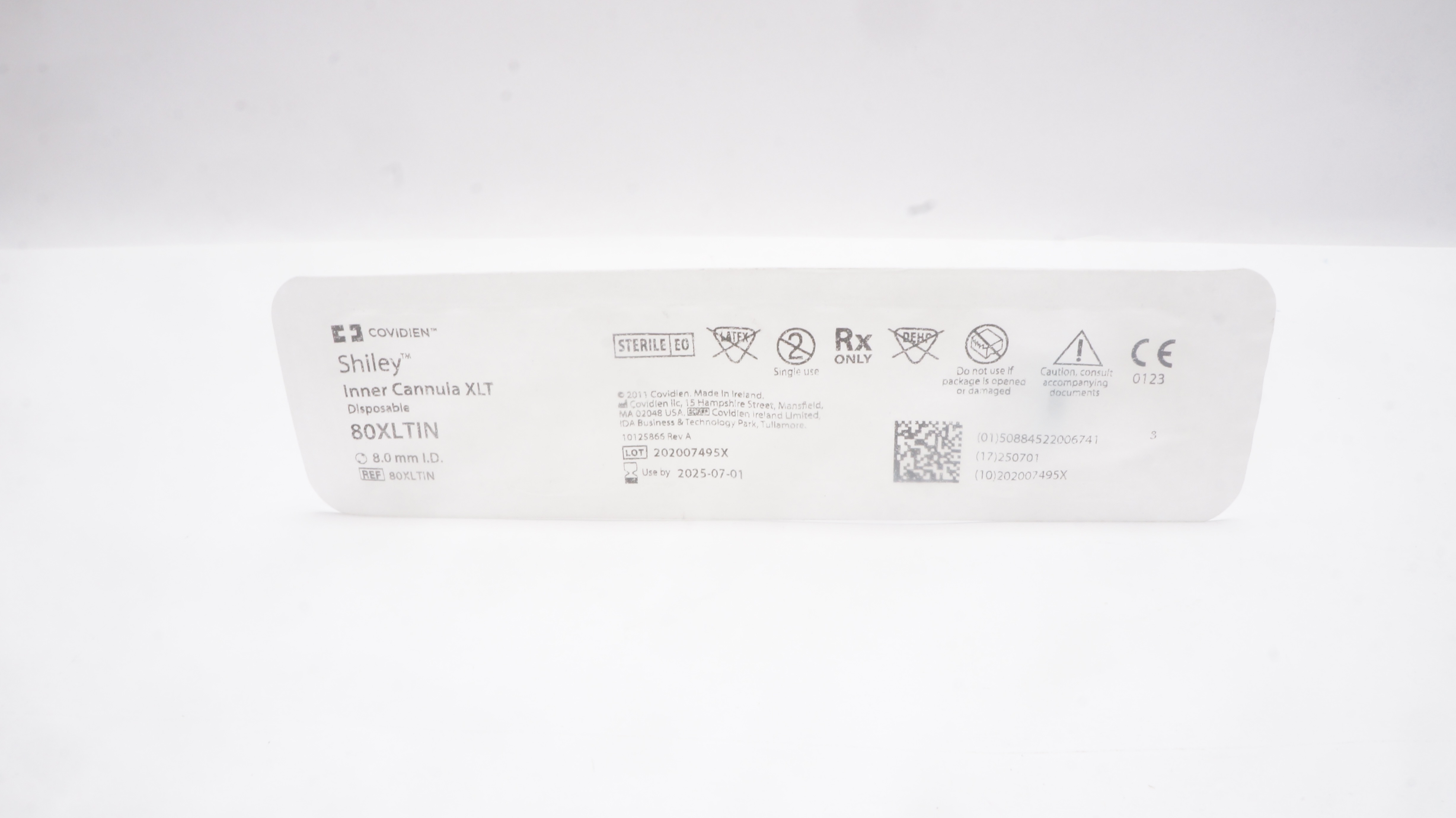 Covidien 80XLTIN Shiley Inner Cannula XLT Disposable 8.0mm I.D.