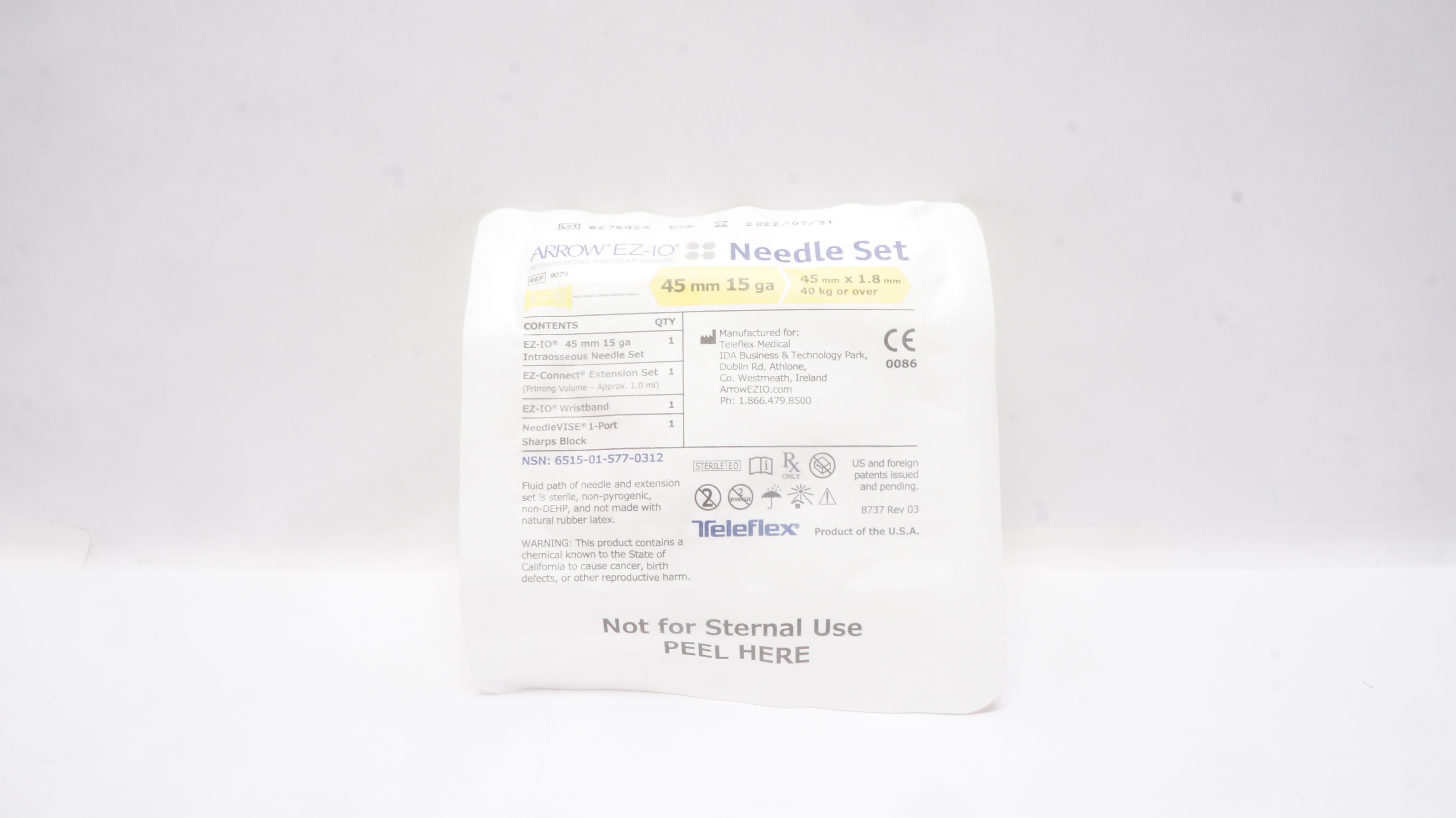 Teleflex 9079 Arrow EZ-IO Ndle Set 45mm x 1.8mm 40kg Or Over (x)