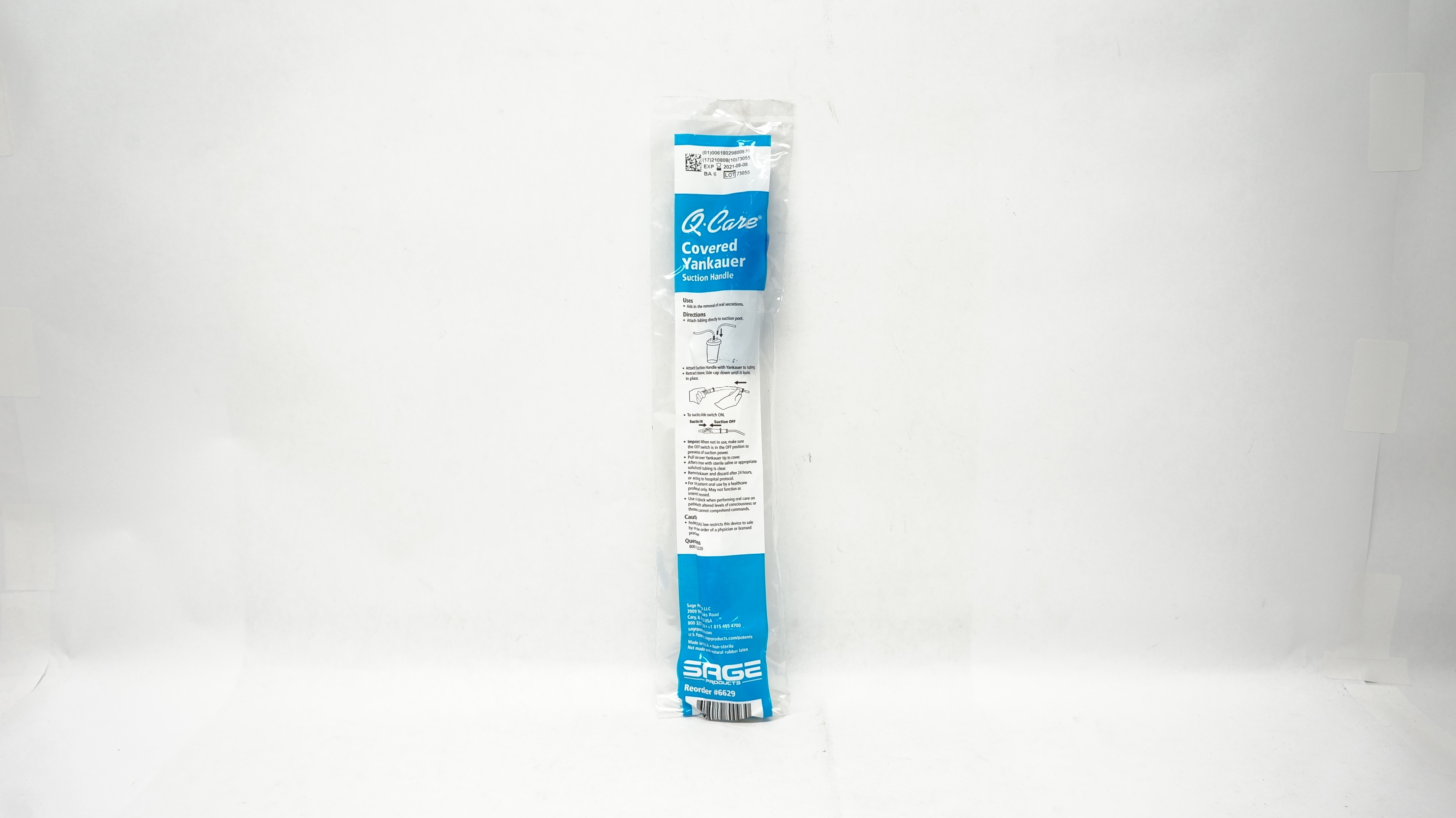 Sage 6629 Q-Care Covered Yankauer and Suction Handle (x)