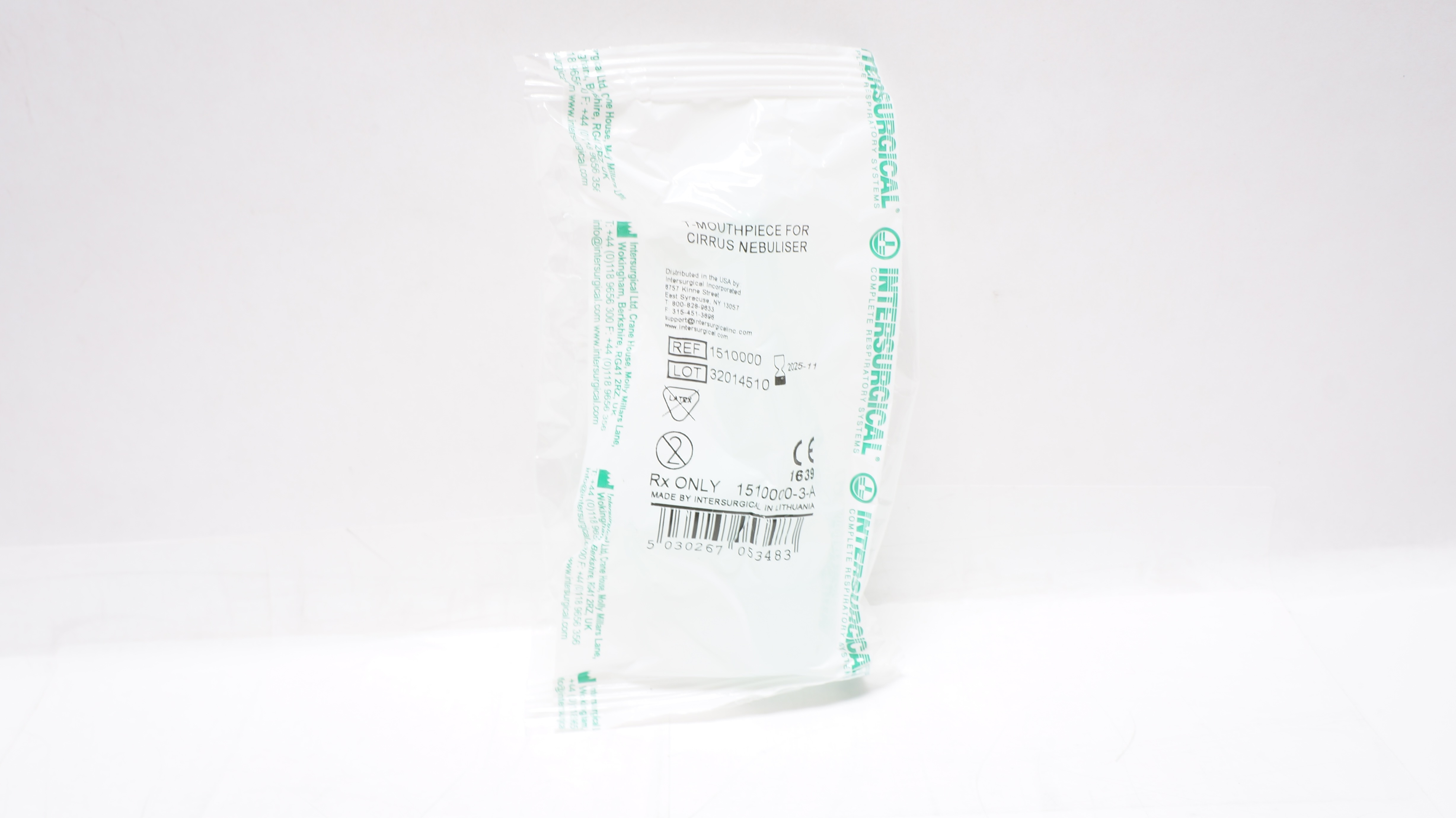 Intersurgical 1510000 T-mouthpiece For Cirrus Nebuliser