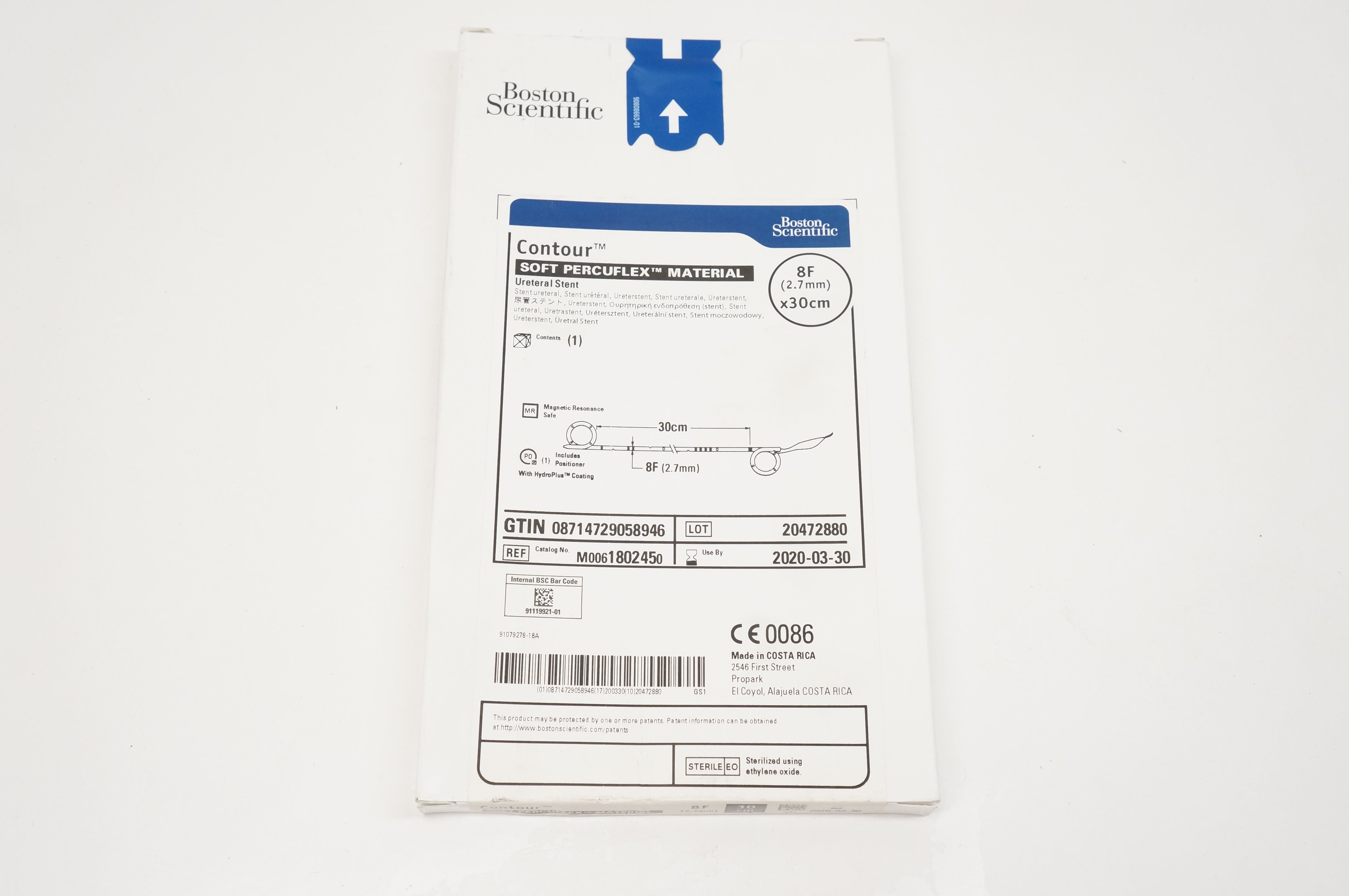 Boston Scientific 180245 Contour Soft Percuflex Material 8F x 30cm (x)