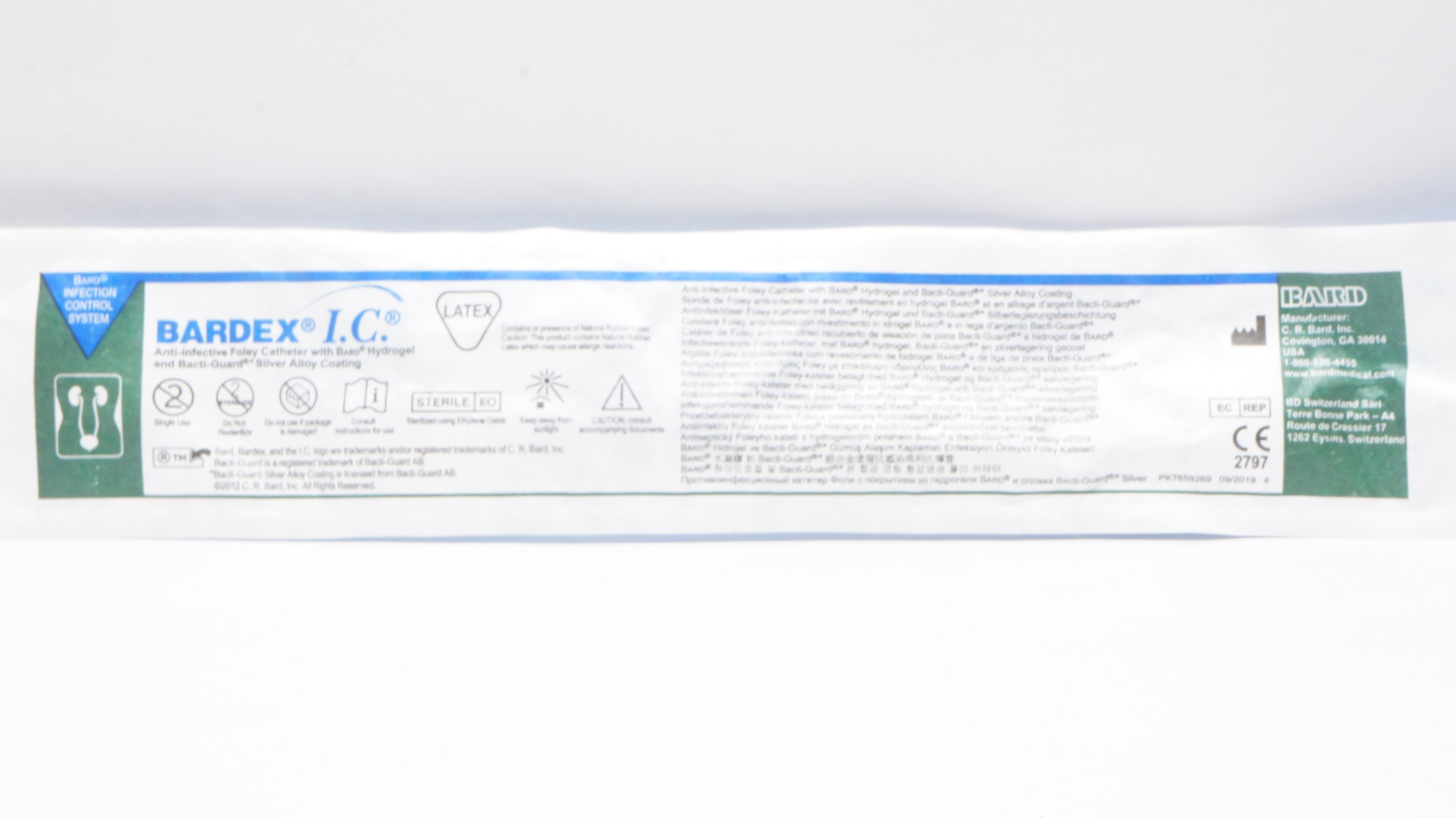 Bard Pac Bard 0165SI16 Bardex I.C. Anti-Infective Foley Cath. 16Ch/Fr 5cc/mL ...