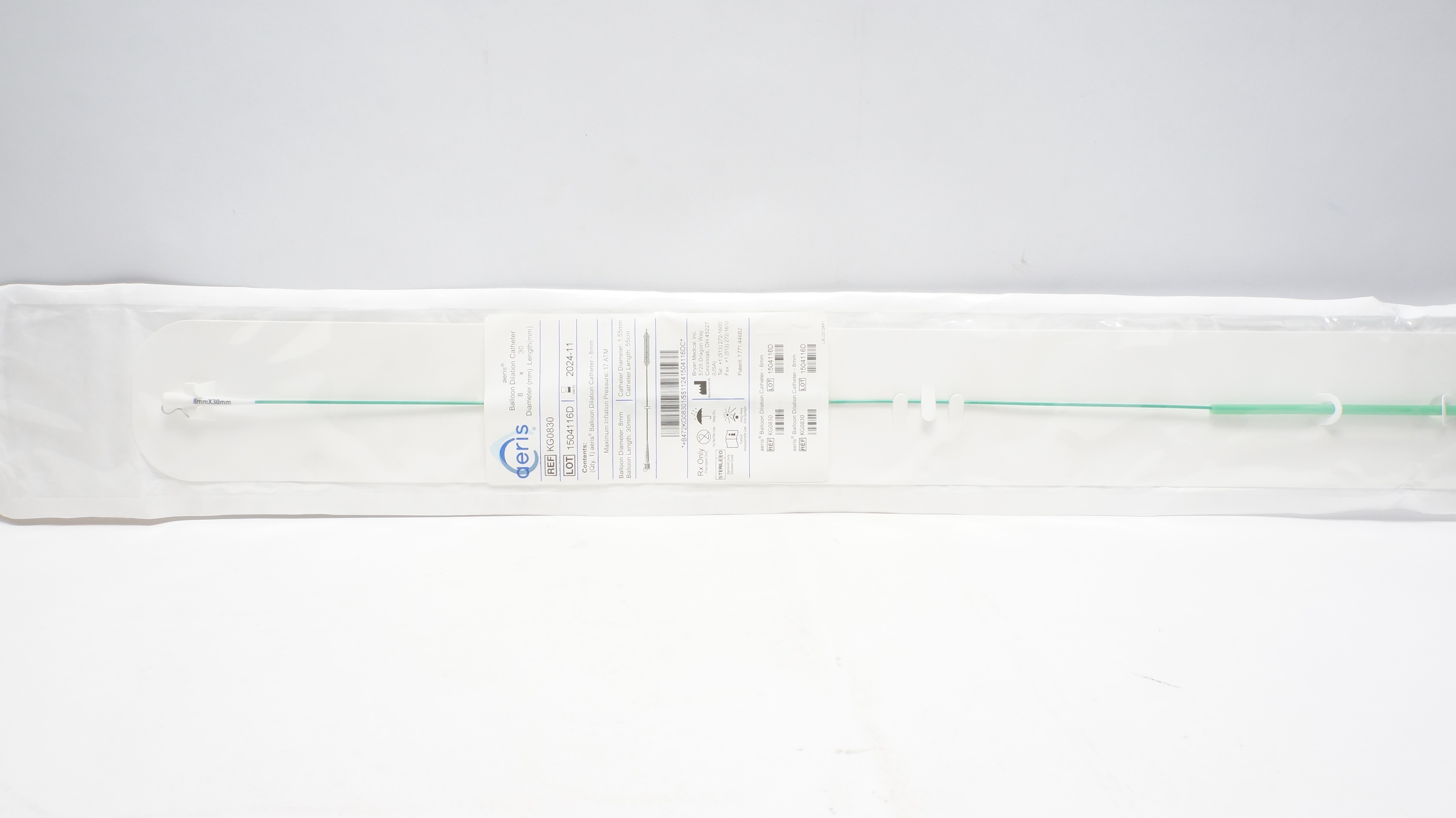 Bryan Medical KG0830 Aeris Balloon Dilatation Cath. 8mm x 30mm (x)