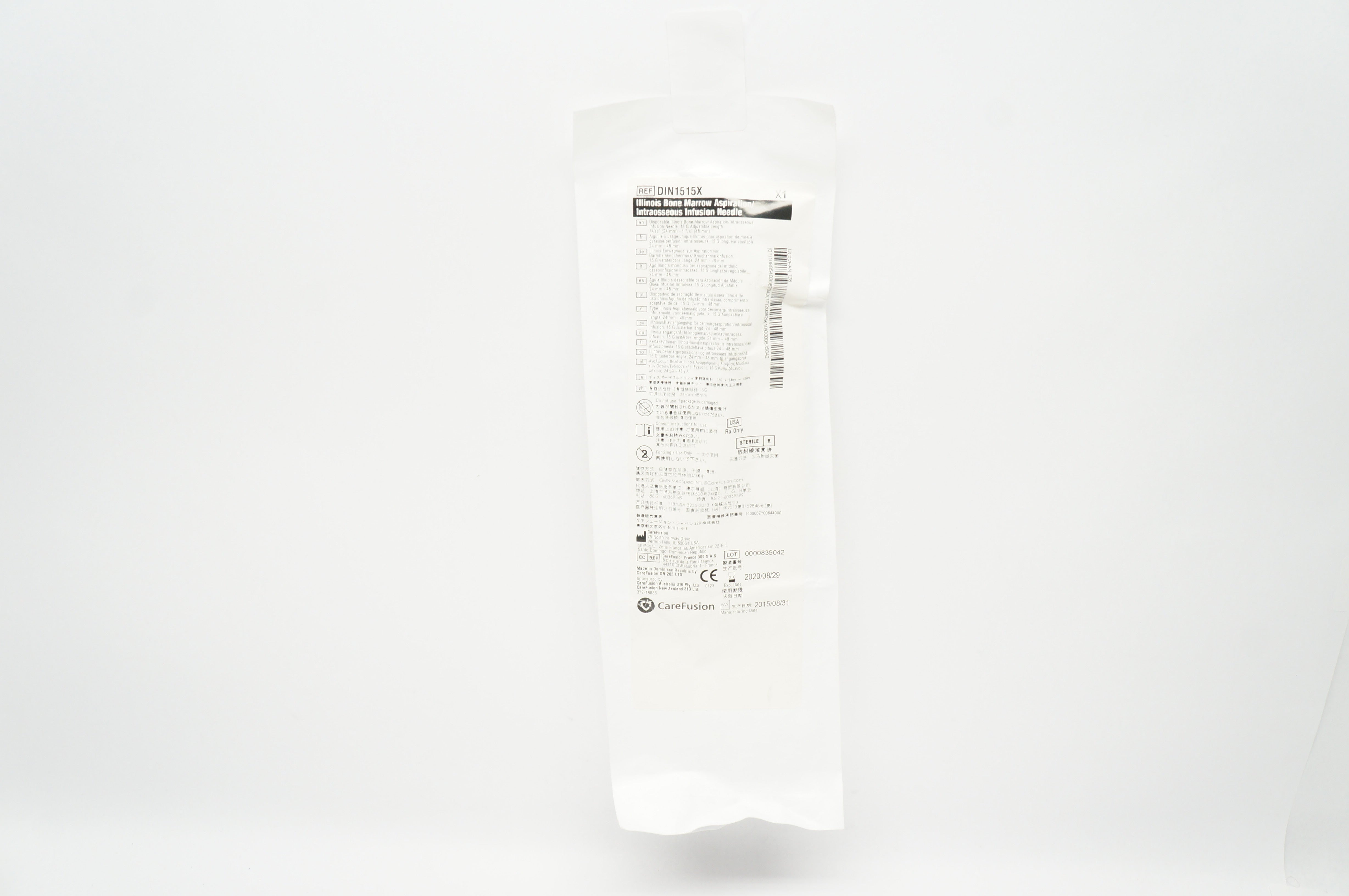 CareFusion DIN1515X  Bone Marrow Aspiration/Intraosseous Infusion Ndle 15G (x)