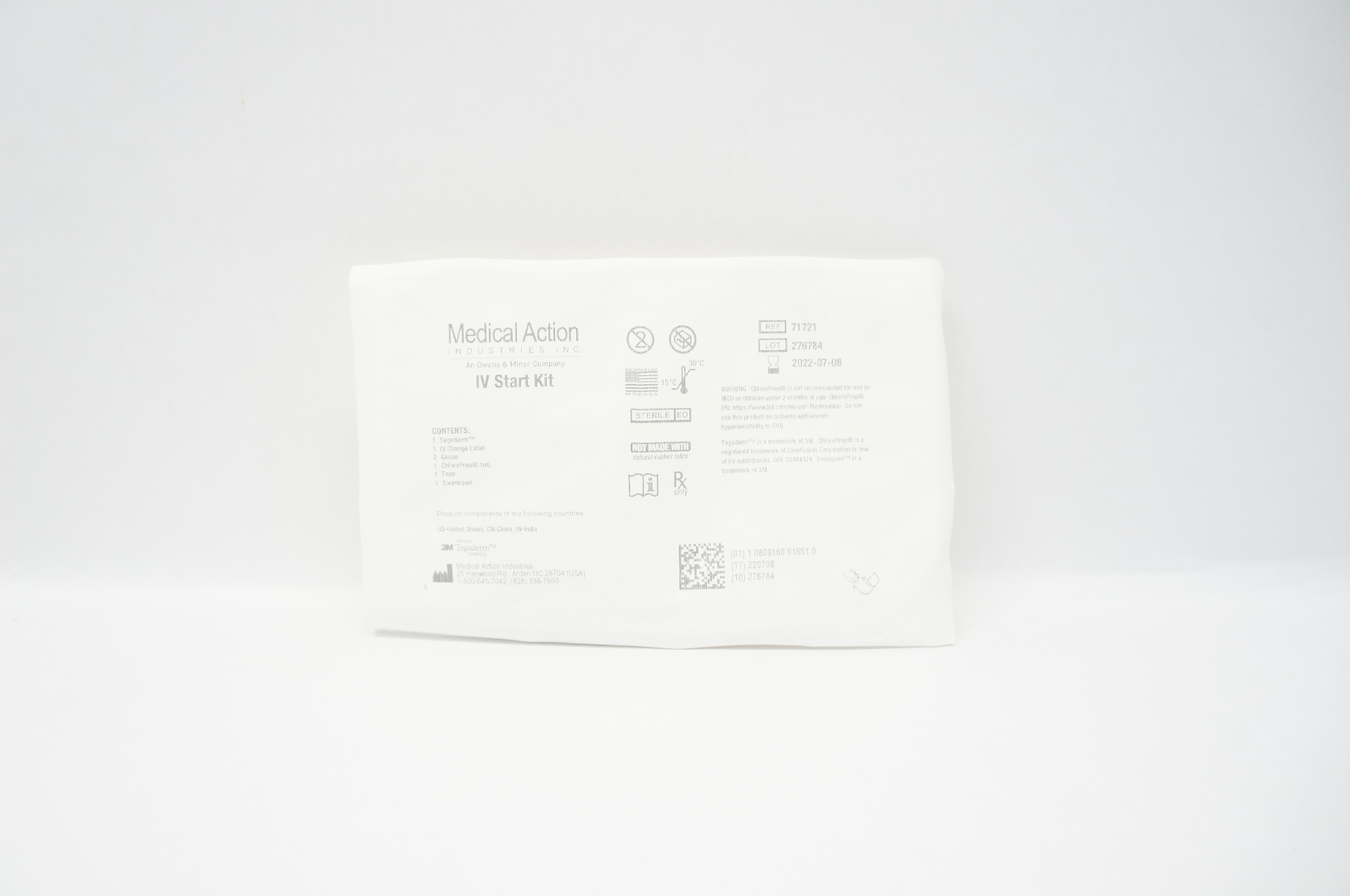 Medical Action Industries 71721 Featuring 3M Tegaderm Dressing IV Start