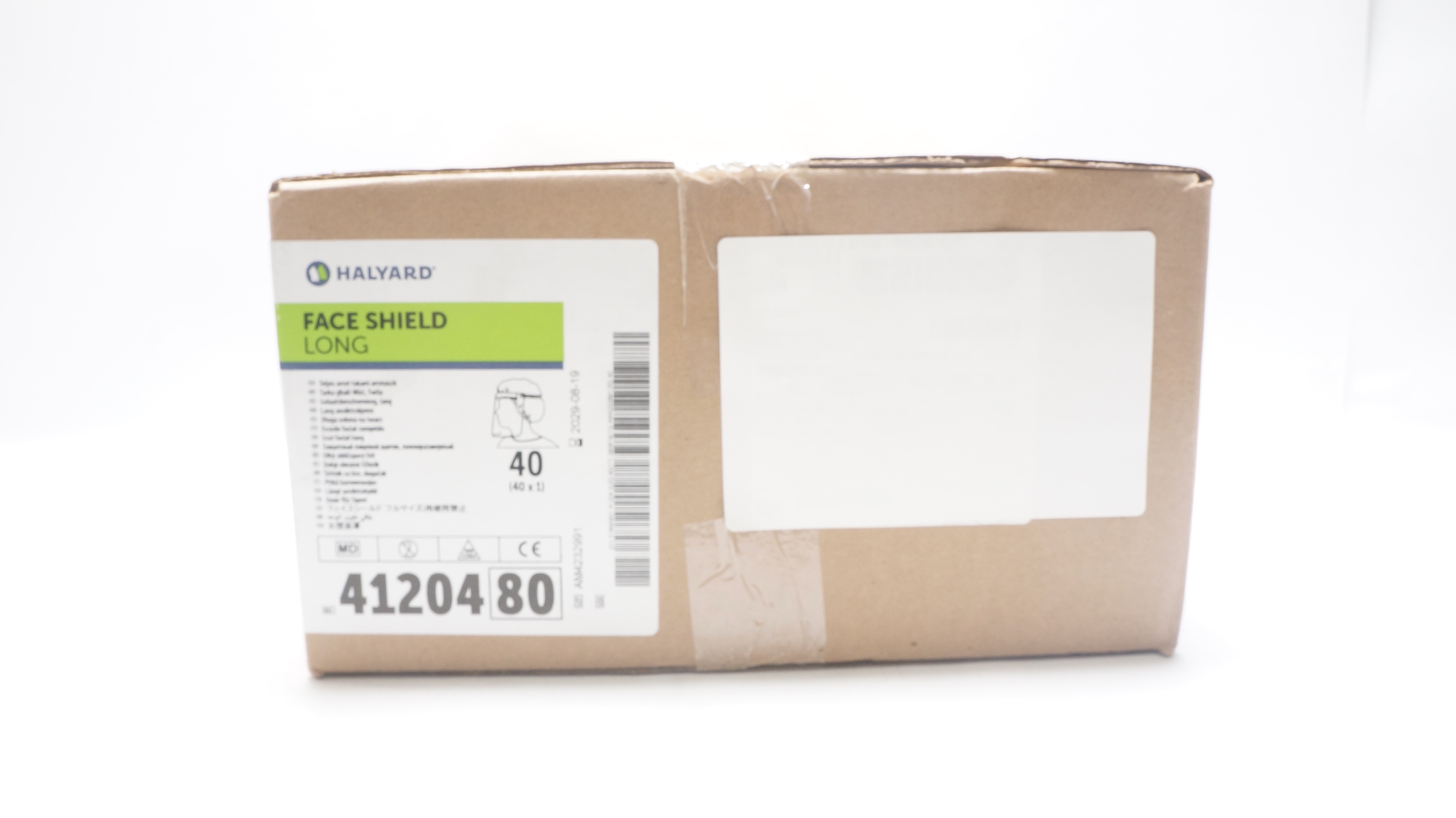 Halyard 41204 Face Shield Long - Box of 40