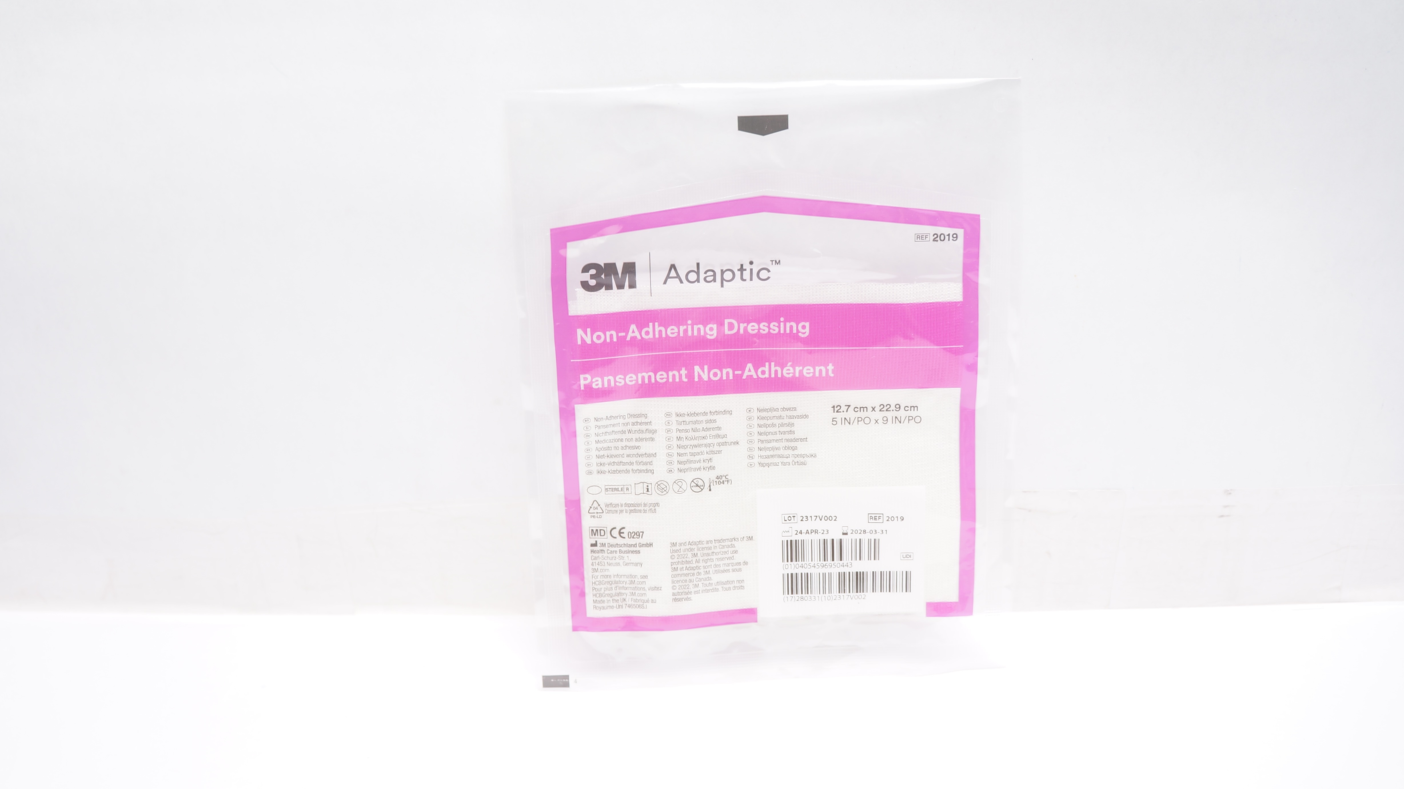 3M 2019 Adaptic Non-Adhering Dressing 5inch x 9inch