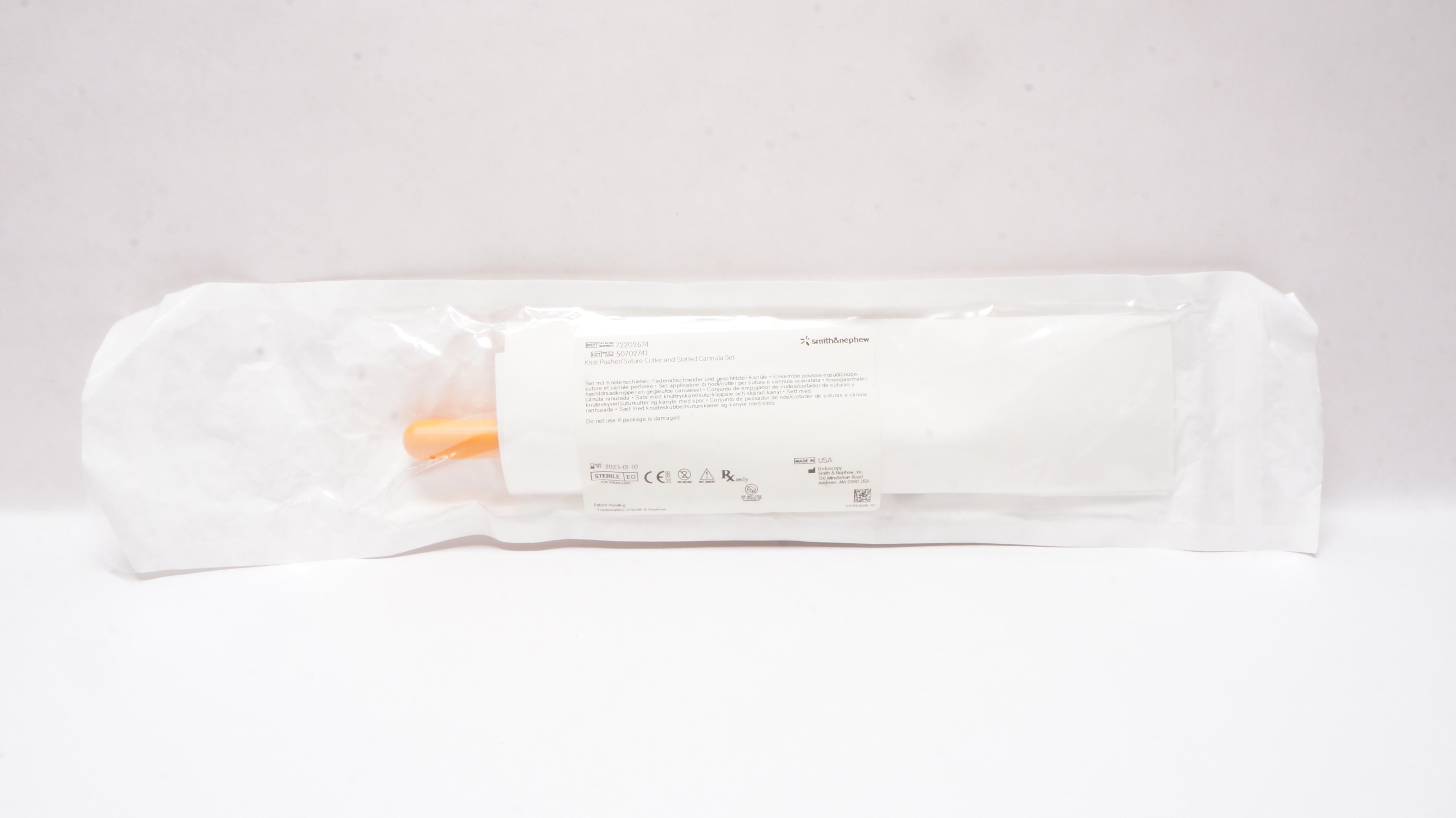 Smith&Nephew 72202674 Knot Pusher/Stre. Cutter and Slotted Cannula Set (x)