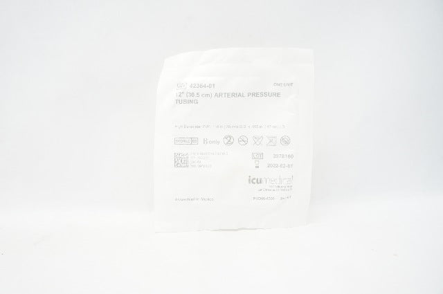 Icu Medical 42364-01 Arterial Pressure Tubing 12Inch, 110Inch OD x 065Inch (x)