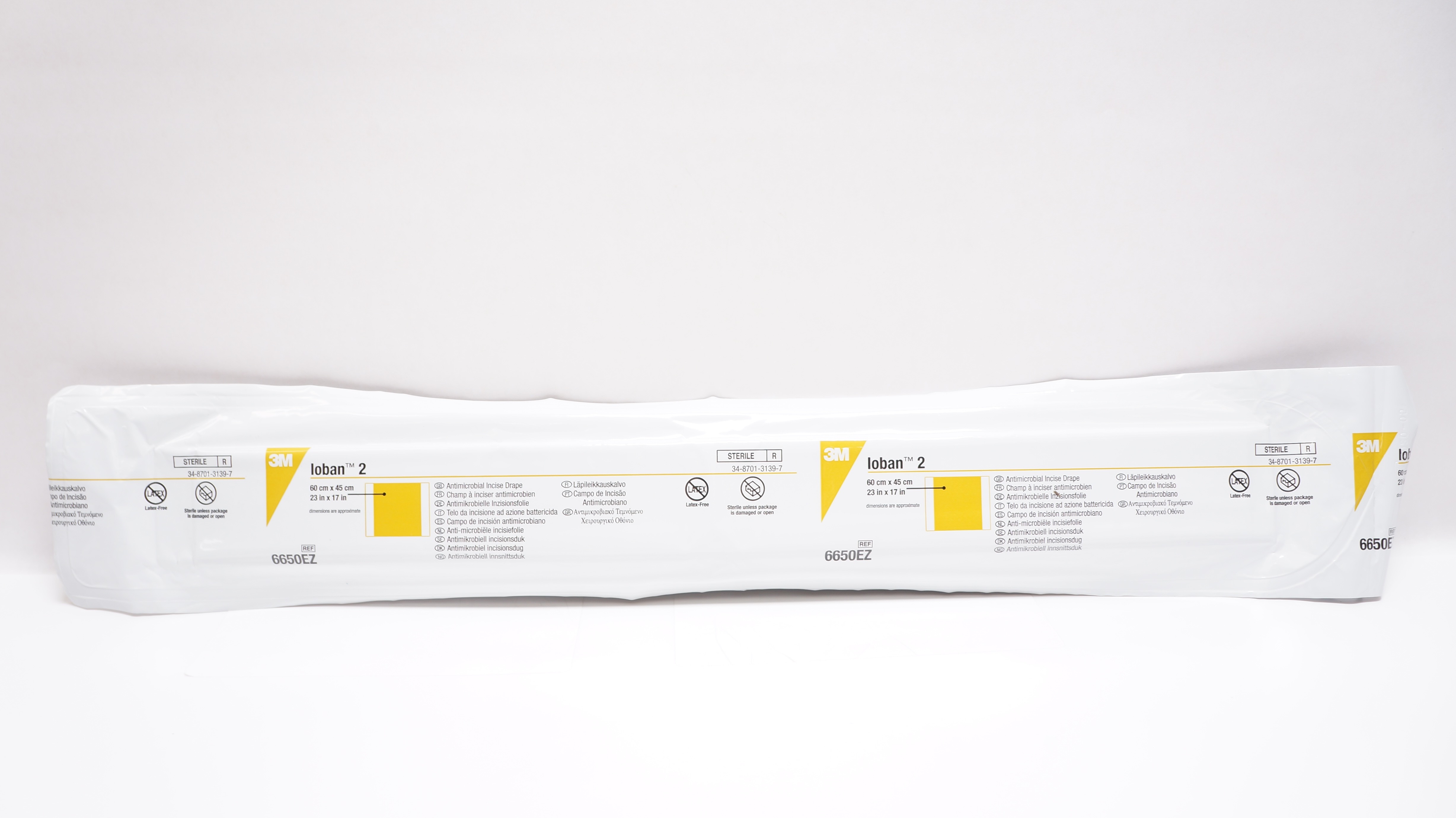3M 6650EZ Loban 2 Antimicrobial Incise Drape 23inch x 17inch (x)