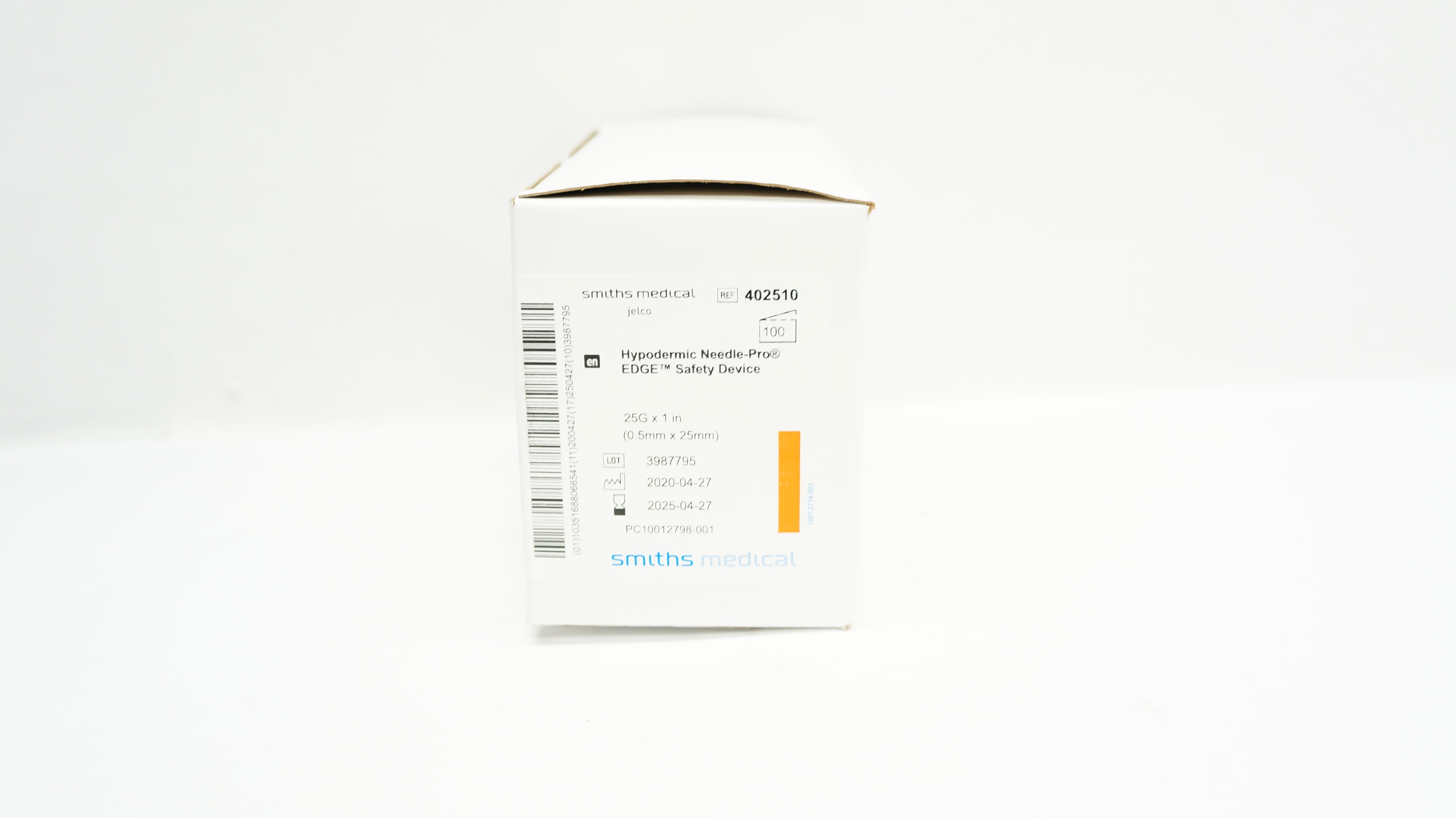 Smiths Medical 402510 Ndle-Pro EDGE, Safety Device 25G x 1inch - Box of 100