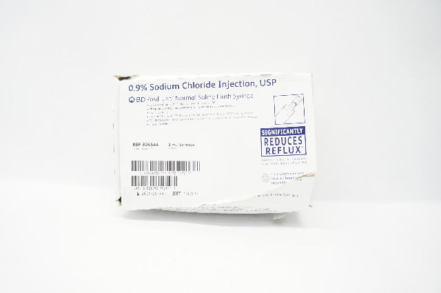 BD 306544 PosiFlush Normal Saline Flush Syringe 3mL - Box of 28